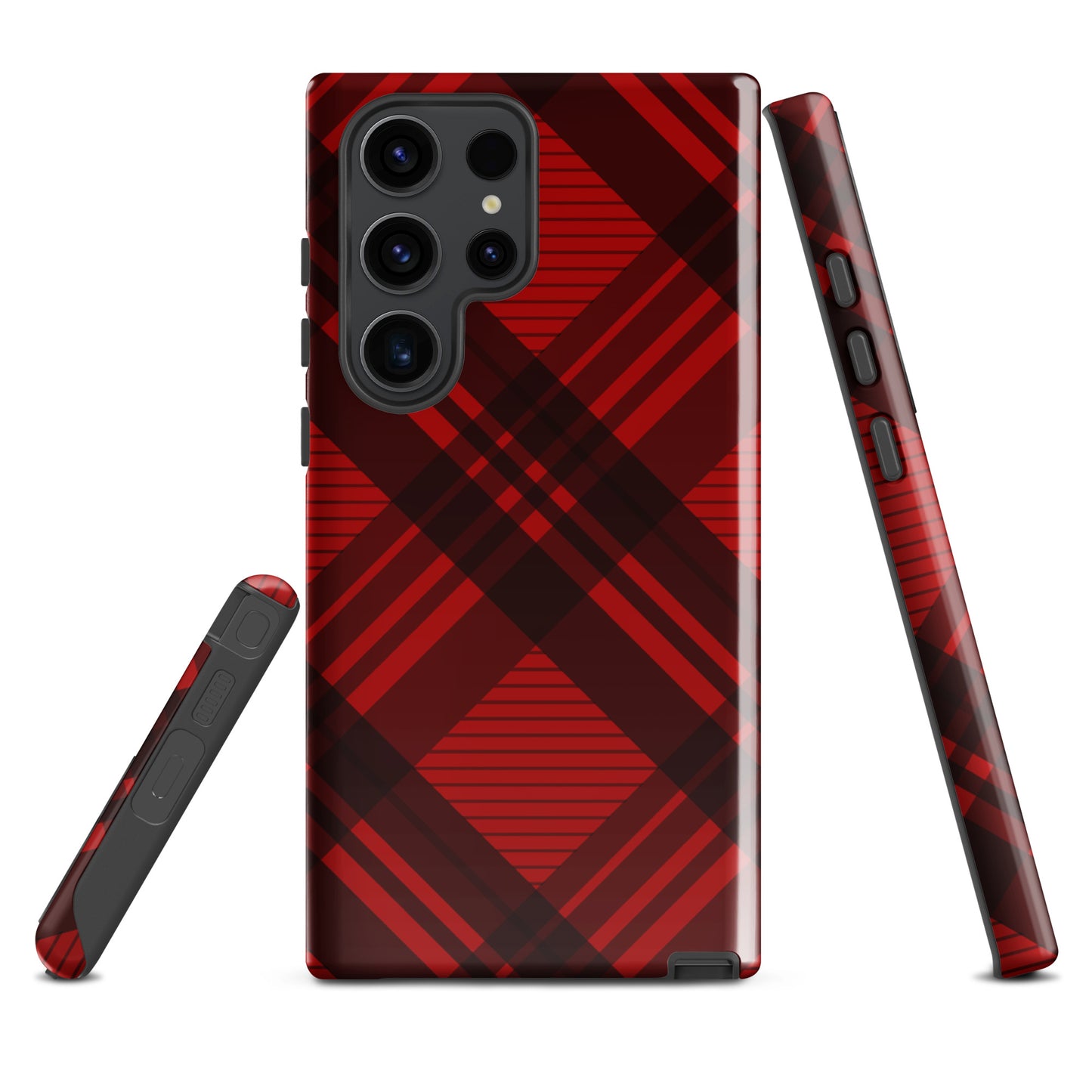 RED PLAID TOUGH CASE FOR Samsung®