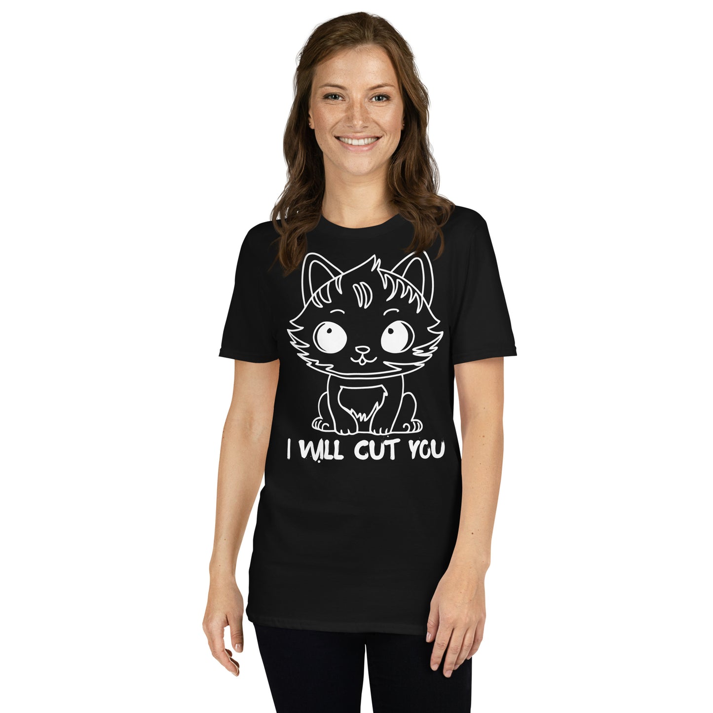 I WILL CUT YOU SHORT SLEEVE TEE