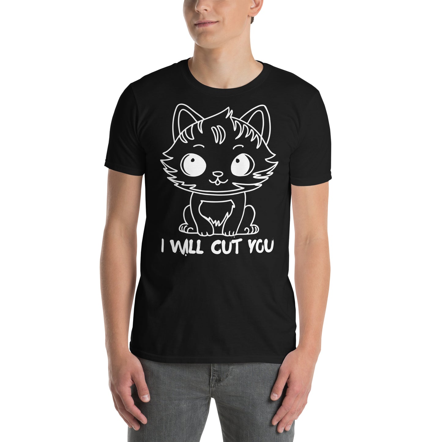 I WILL CUT YOU SHORT SLEEVE TEE