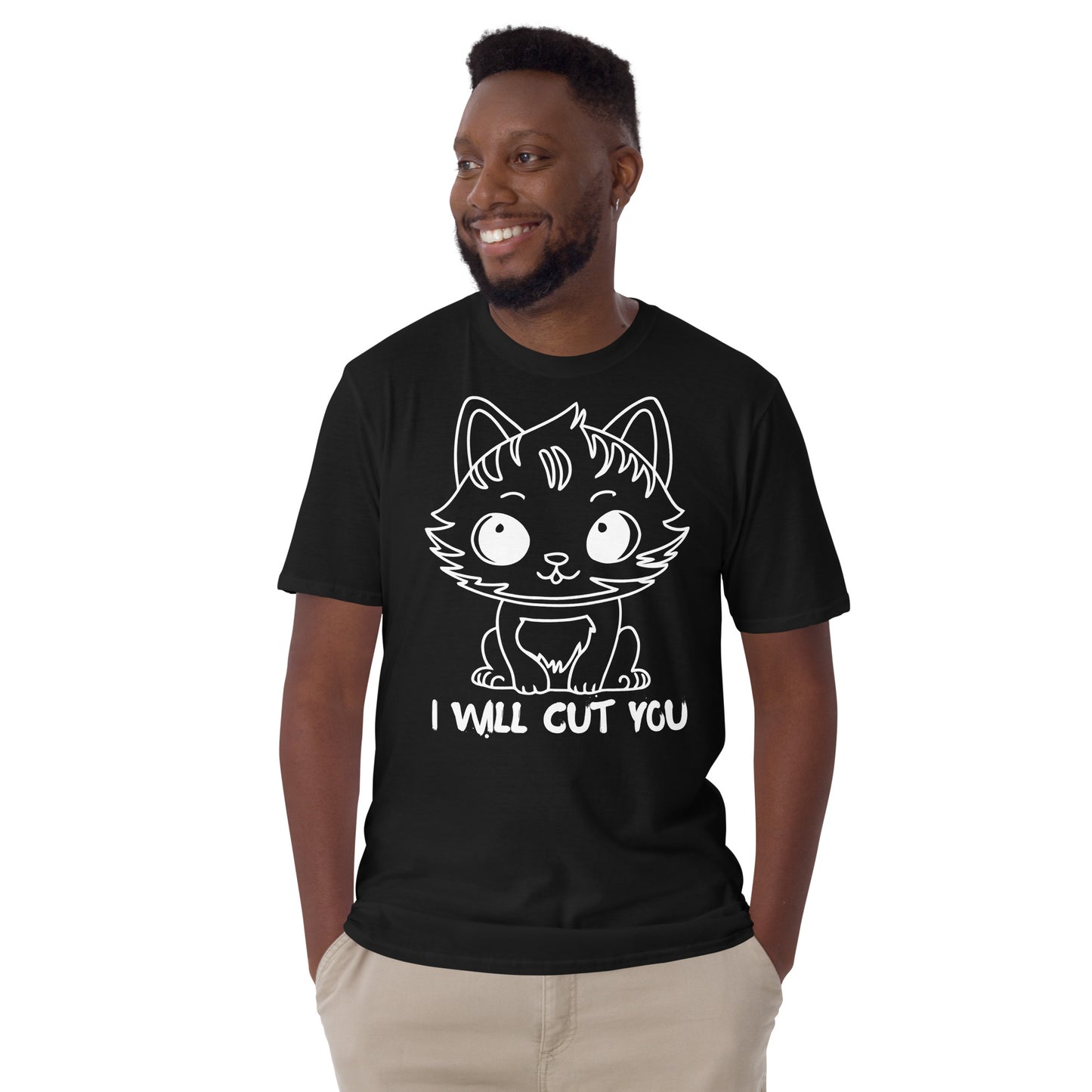 I WILL CUT YOU SHORT SLEEVE TEE