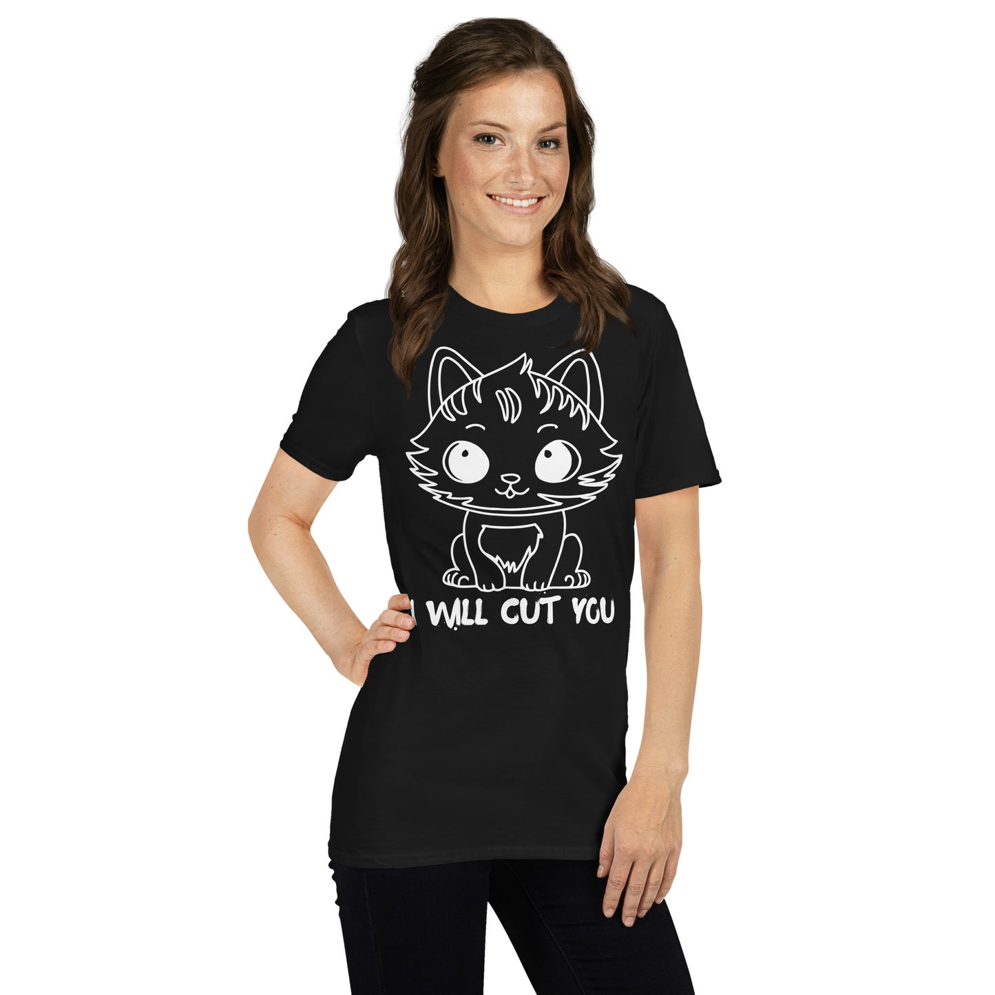 I WILL CUT YOU SHORT SLEEVE TEE