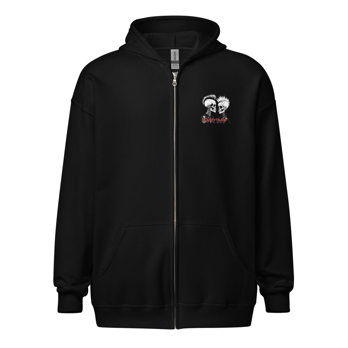 HEARTBEAT UNISEX ZIP HOODIE