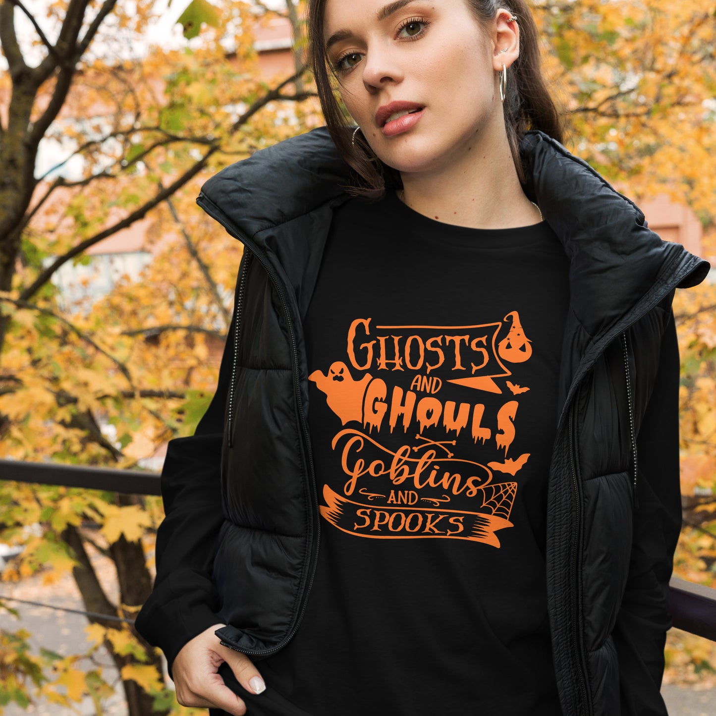 GHOSTS & GHOULS UNISEX LONG SLEEVE TEE