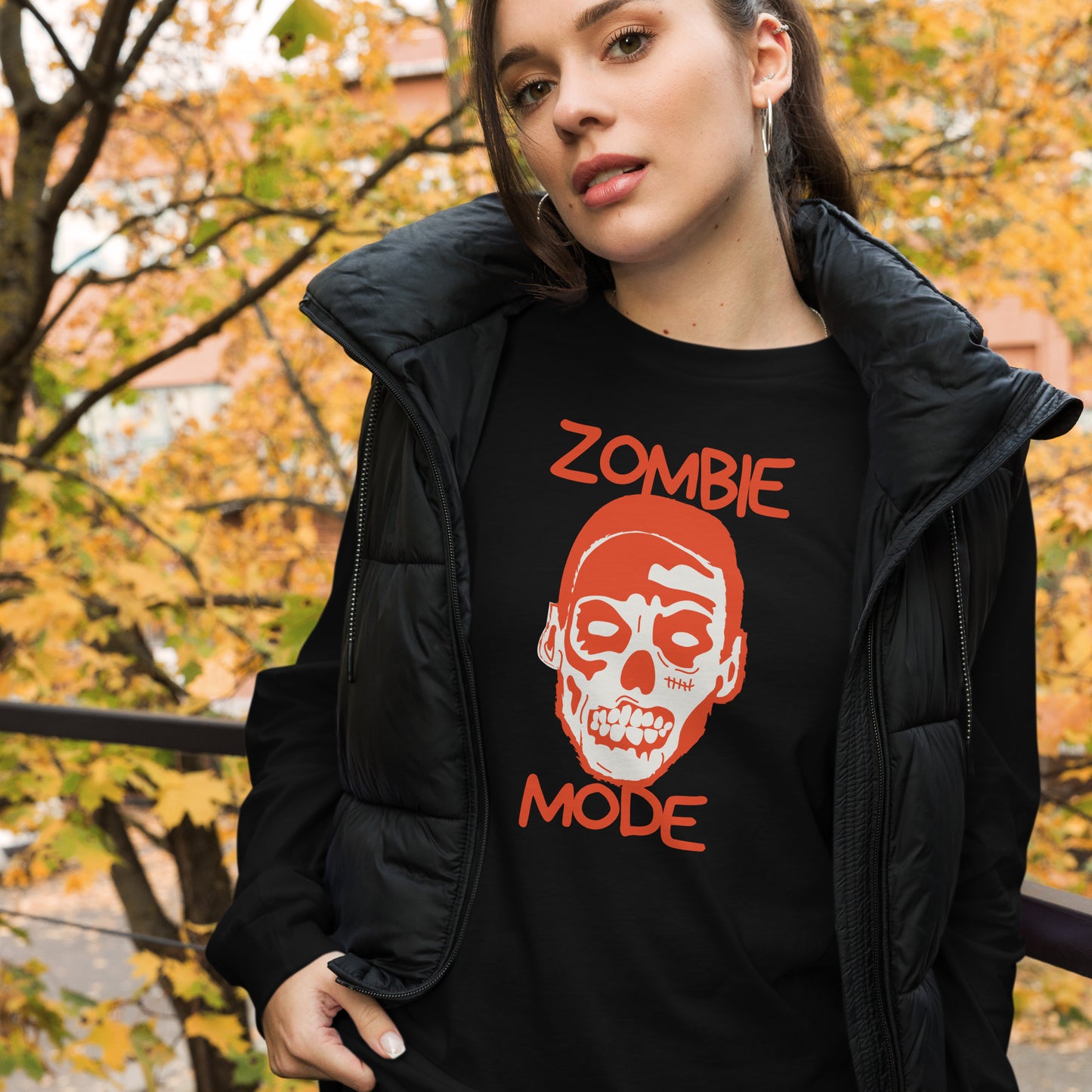 ZOMBIE MODE UNISEX LONG SLEEVE TEE