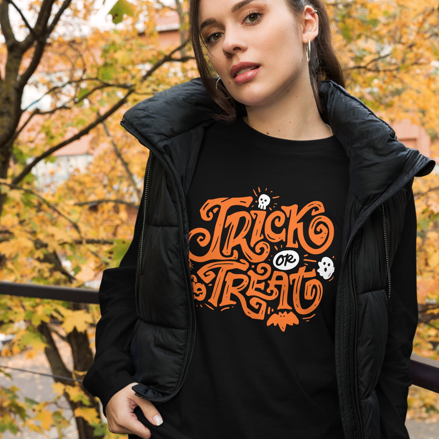 TRICK-OR-TREAT UNISEX LONG SLEEVE TEE