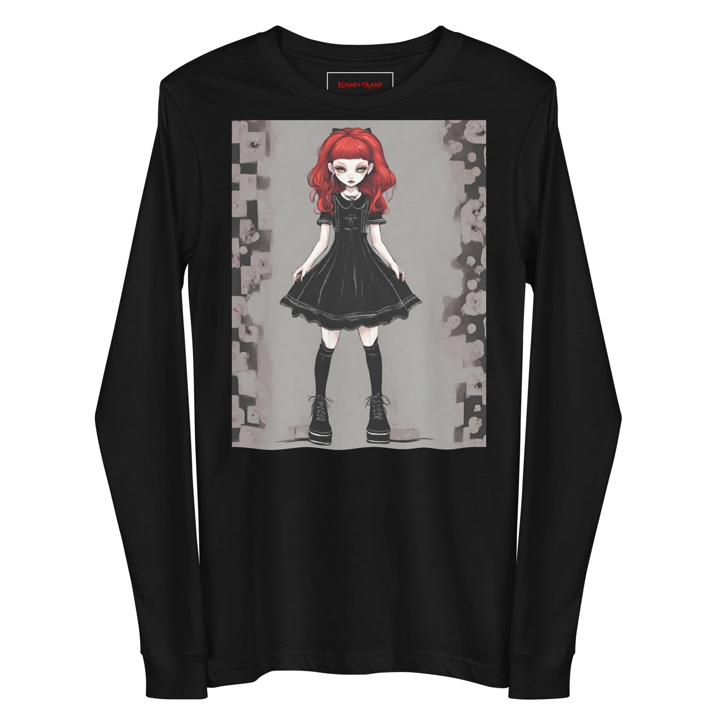 GOTH RED UNISEX LONG SLEEVE TEE