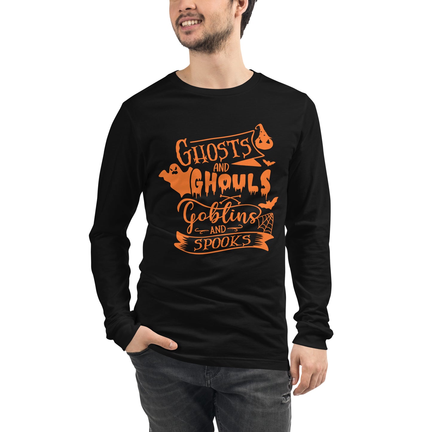 GHOSTS & GHOULS UNISEX LONG SLEEVE TEE