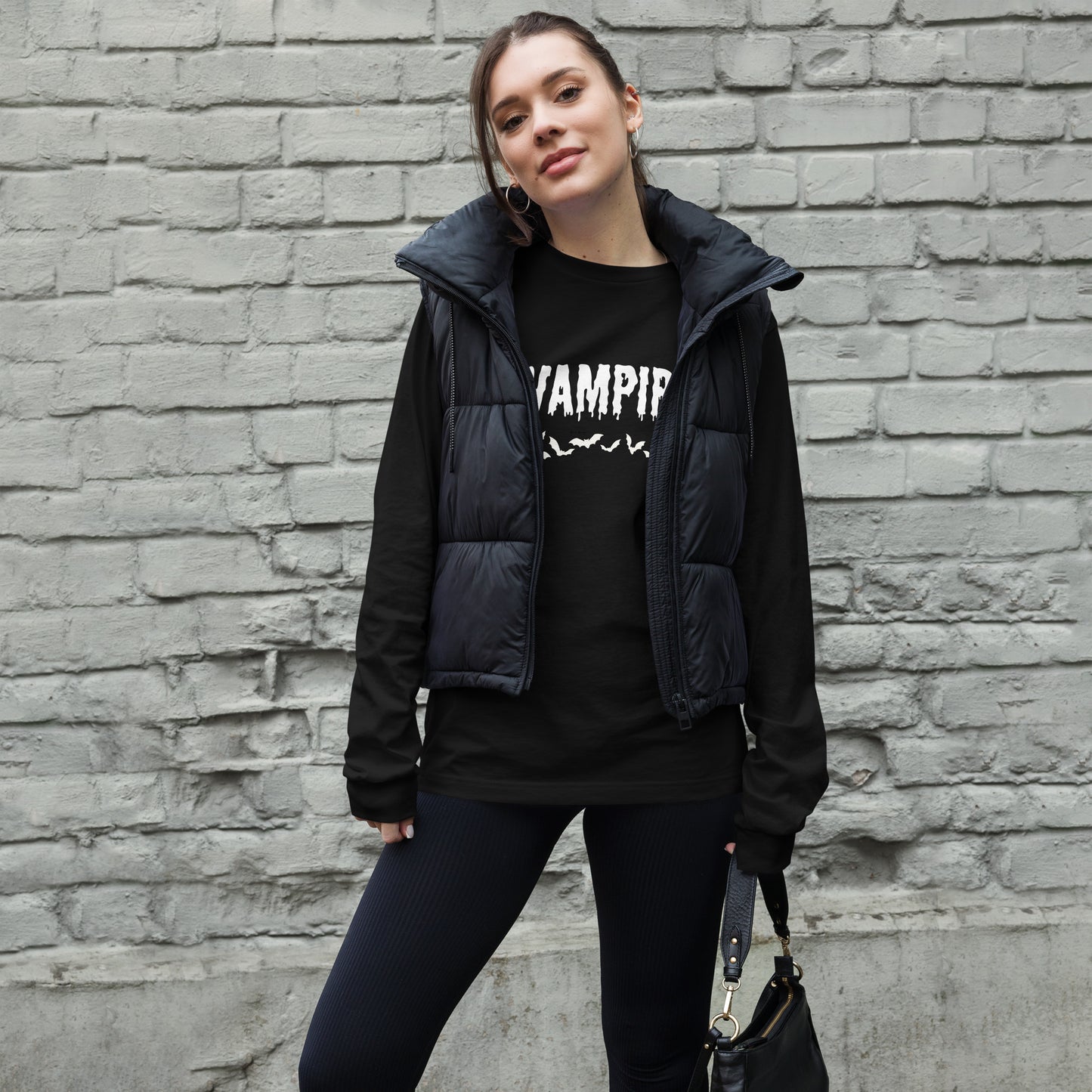VAMPIRE (WHITE) UNISEX LONG SLEEVE TEE