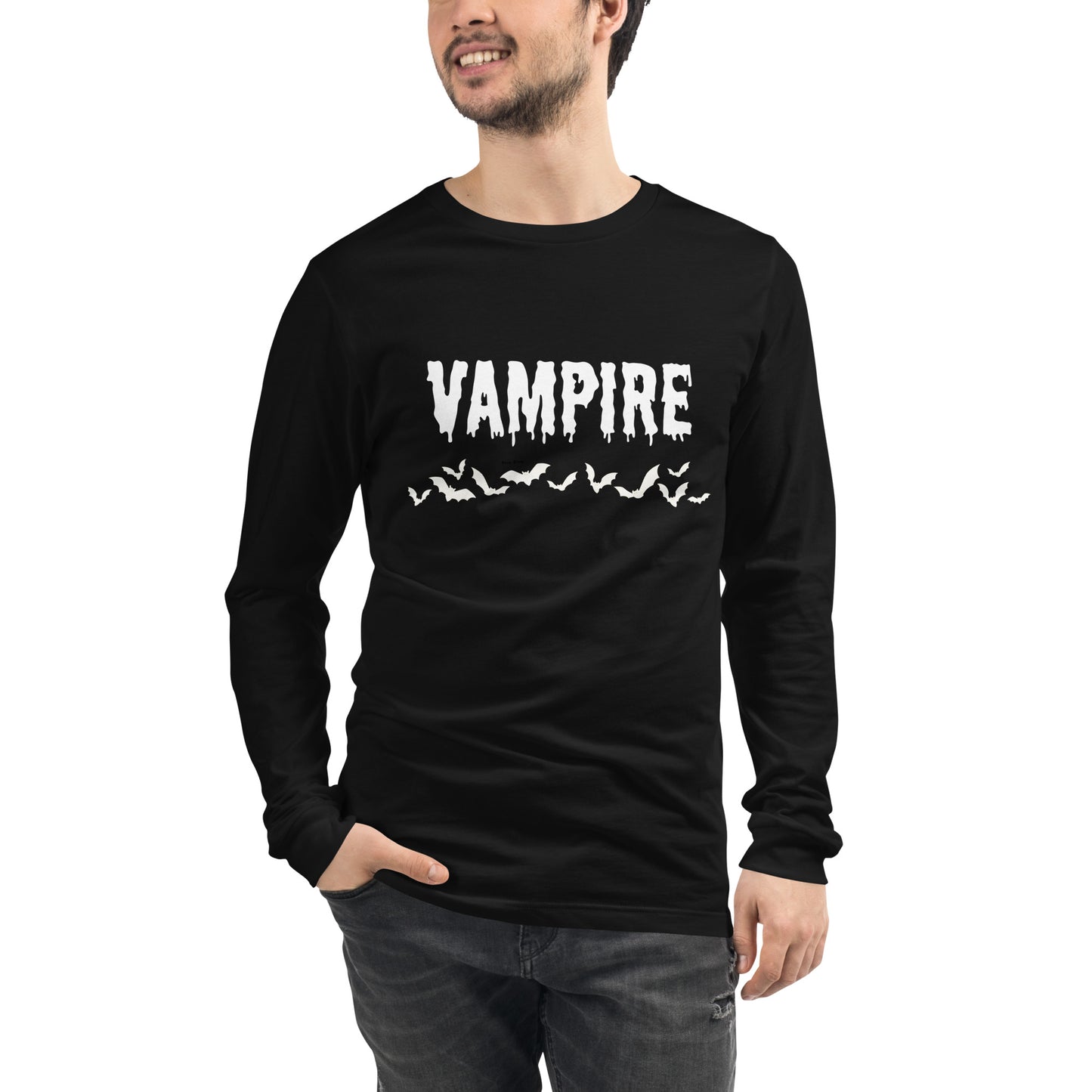 VAMPIRE (WHITE) UNISEX LONG SLEEVE TEE