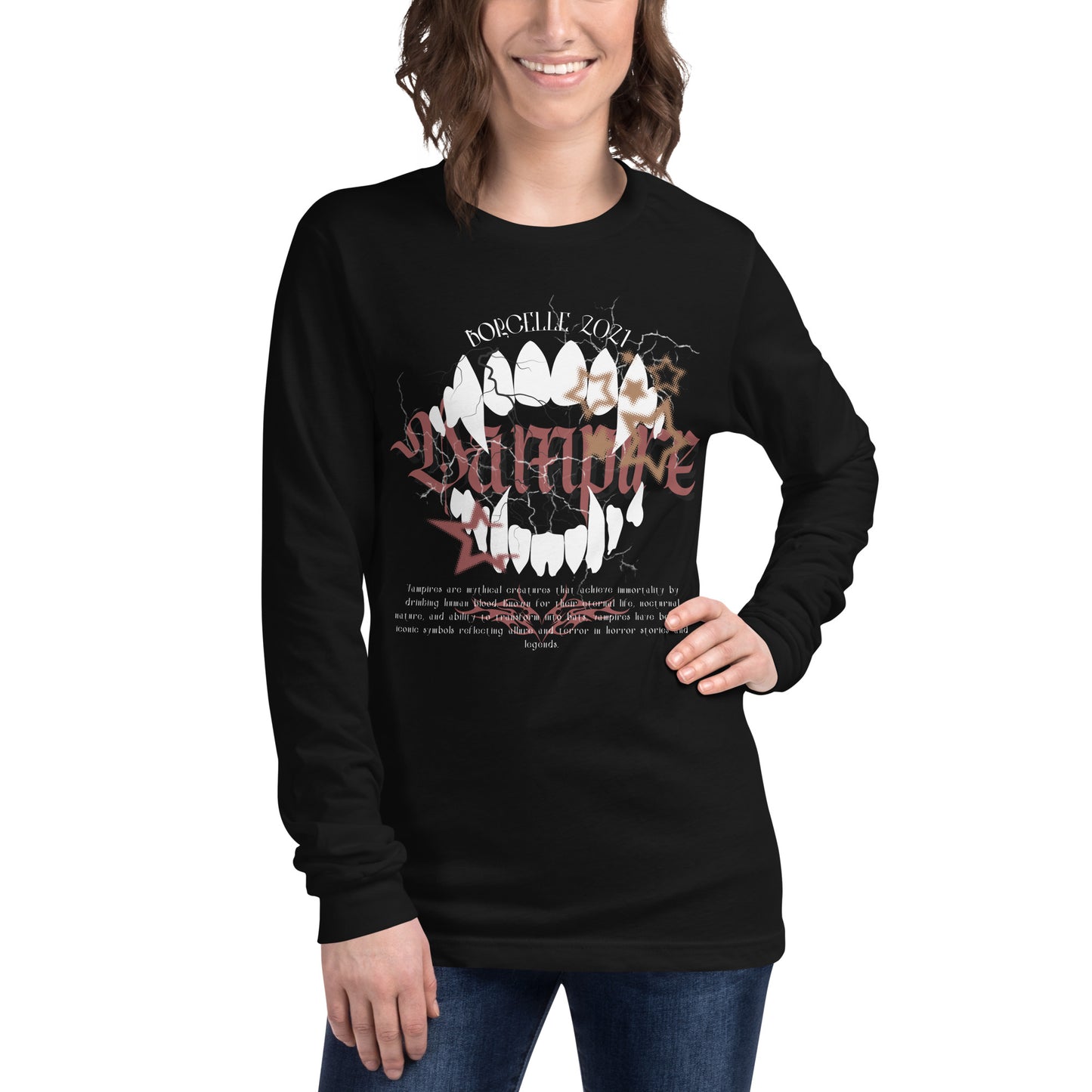 VAMPIRE BOCELLE UNISEX LONG SLEEVE TEE
