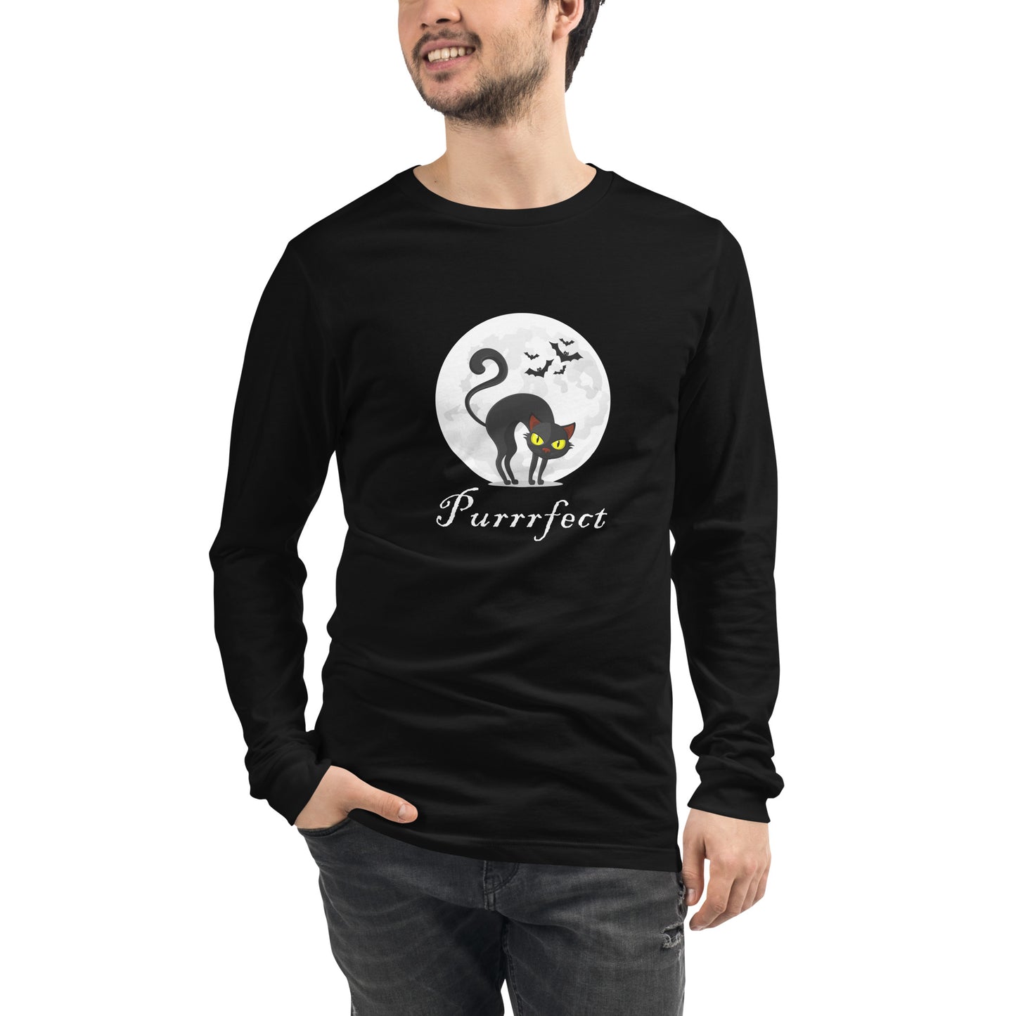 PURRRFECT UNISEX LONG SLEEVE TEE