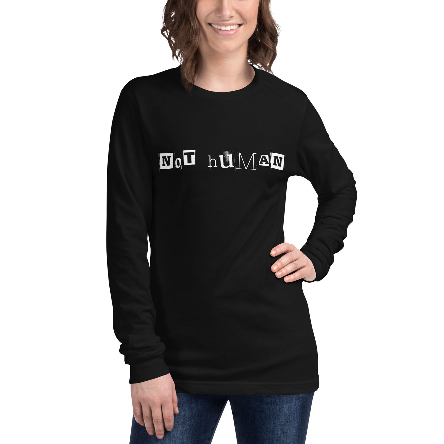 NOT HUMAN UNISEX LONG SLEEVE TEE
