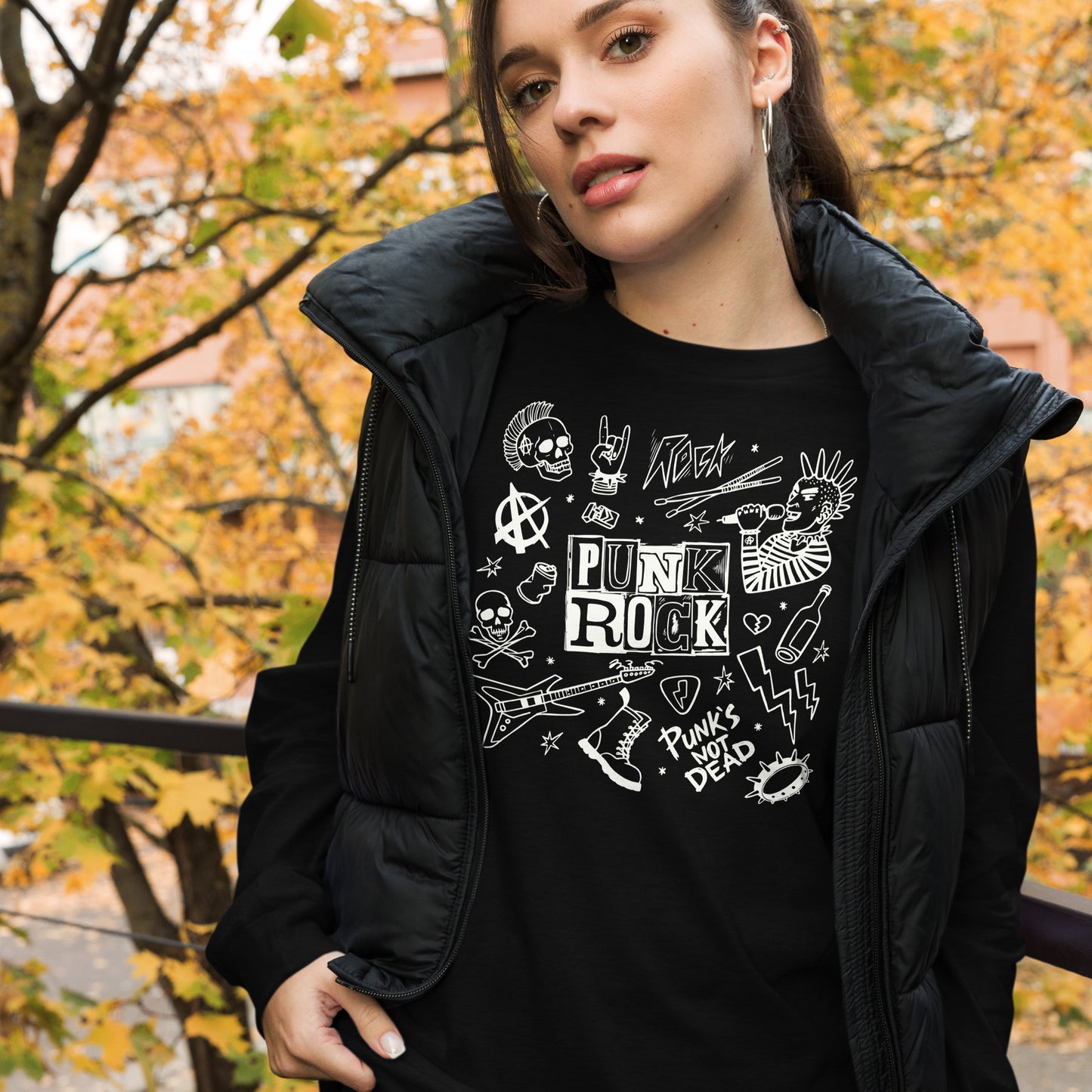 PUNK'S NOT DEAD UNISEX LONG SLEEVE TEE