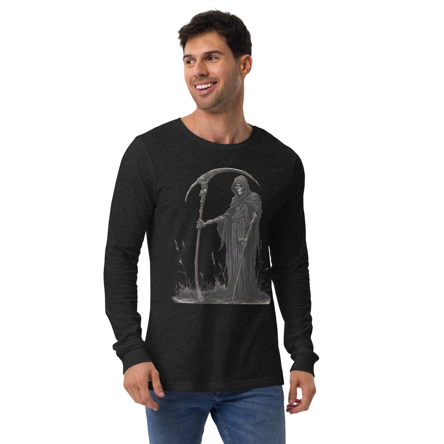 DEATH COMES UNISEX LONG SLEEVE TEE