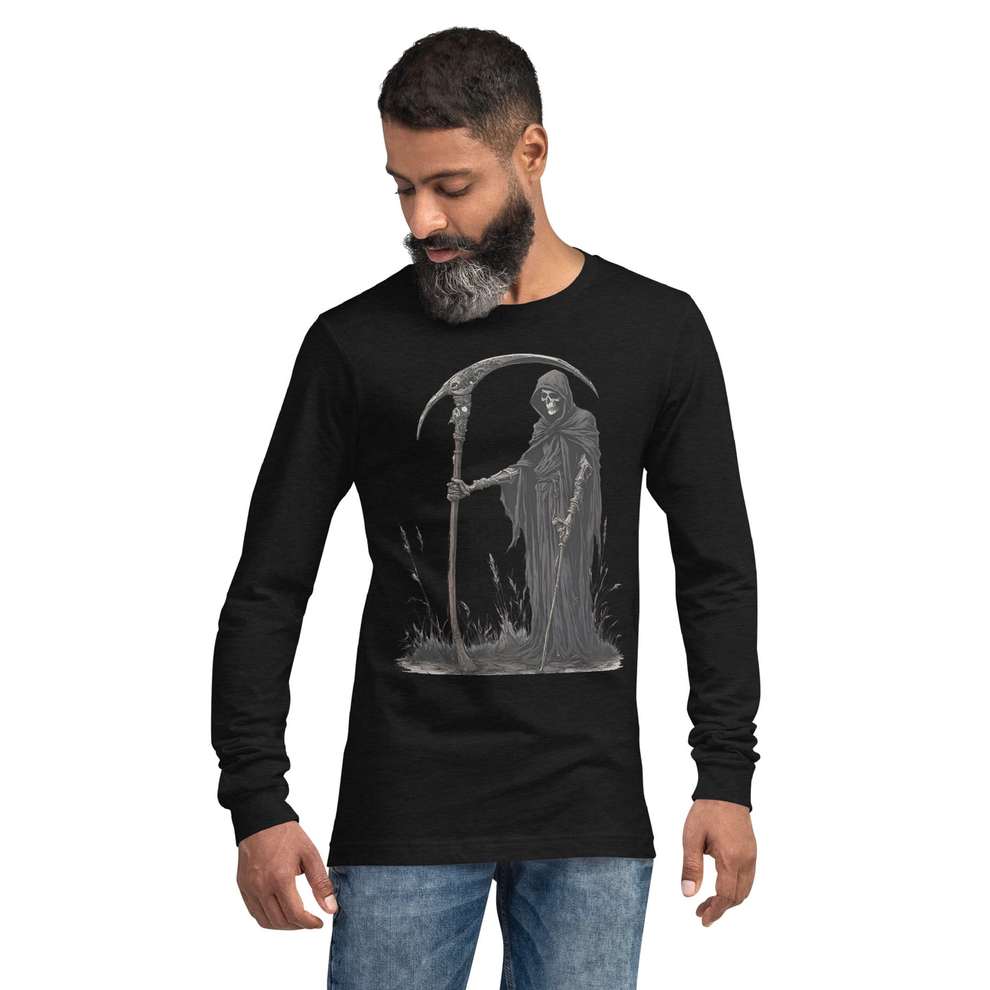 DEATH COMES UNISEX LONG SLEEVE TEE