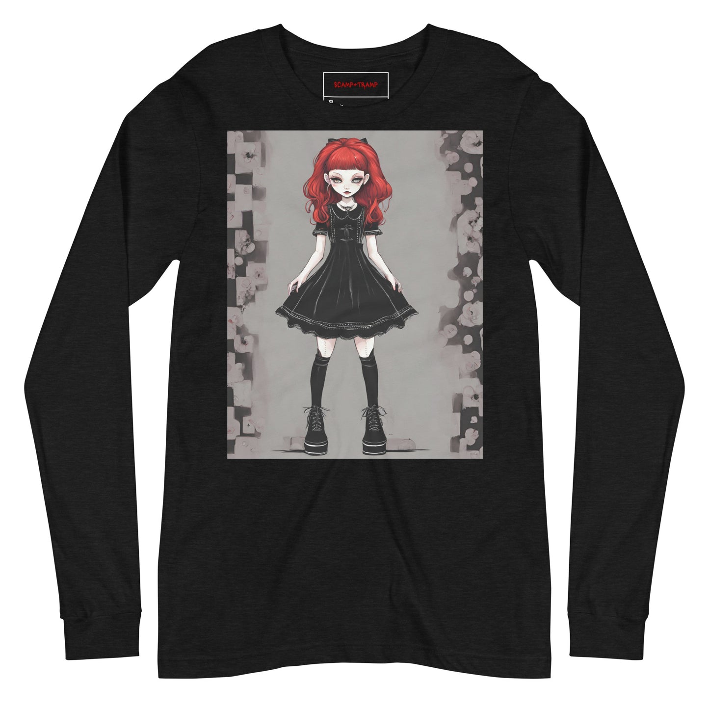 GOTH RED UNISEX LONG SLEEVE TEE