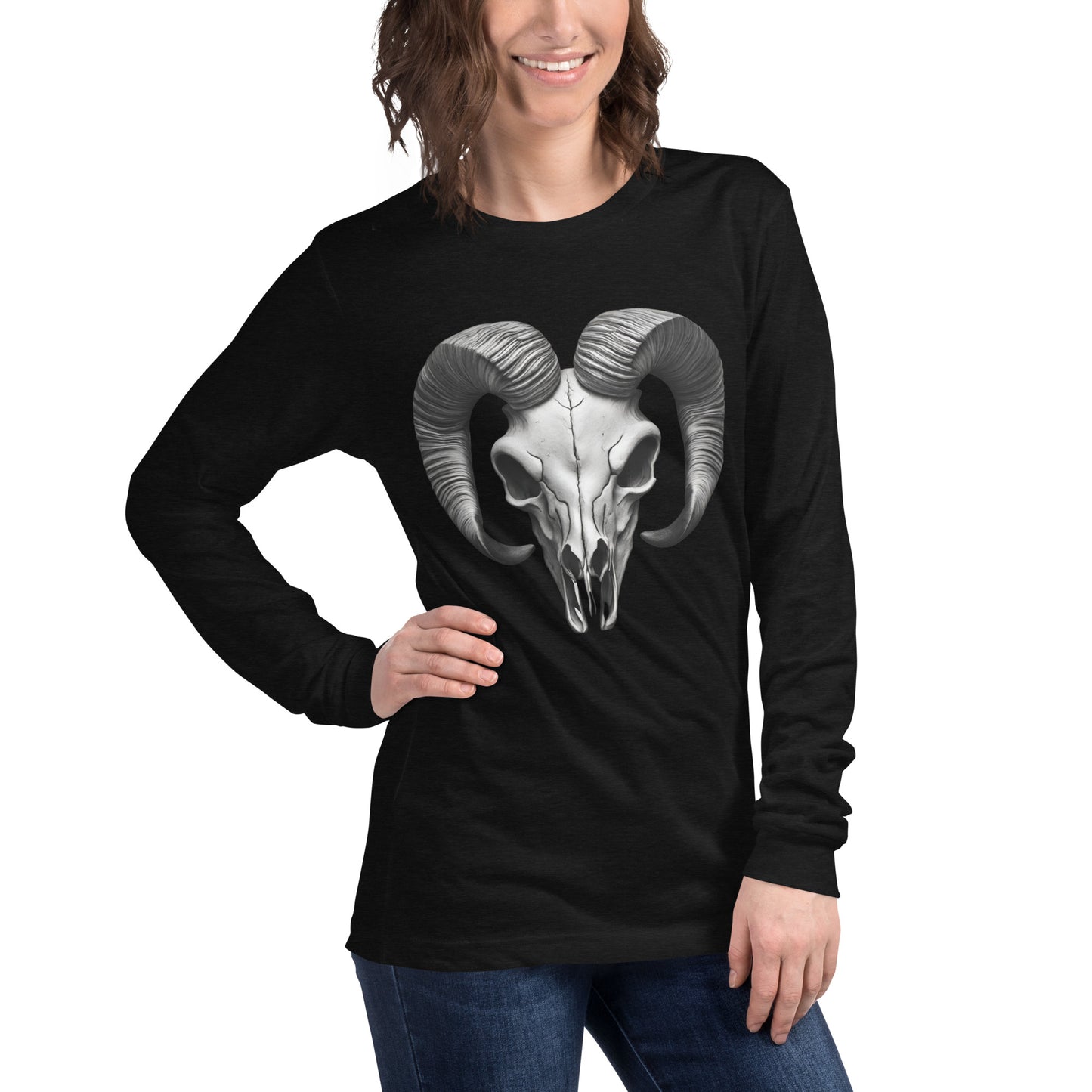 RAM SKULL UNISEX LONG SLEEVE TEE