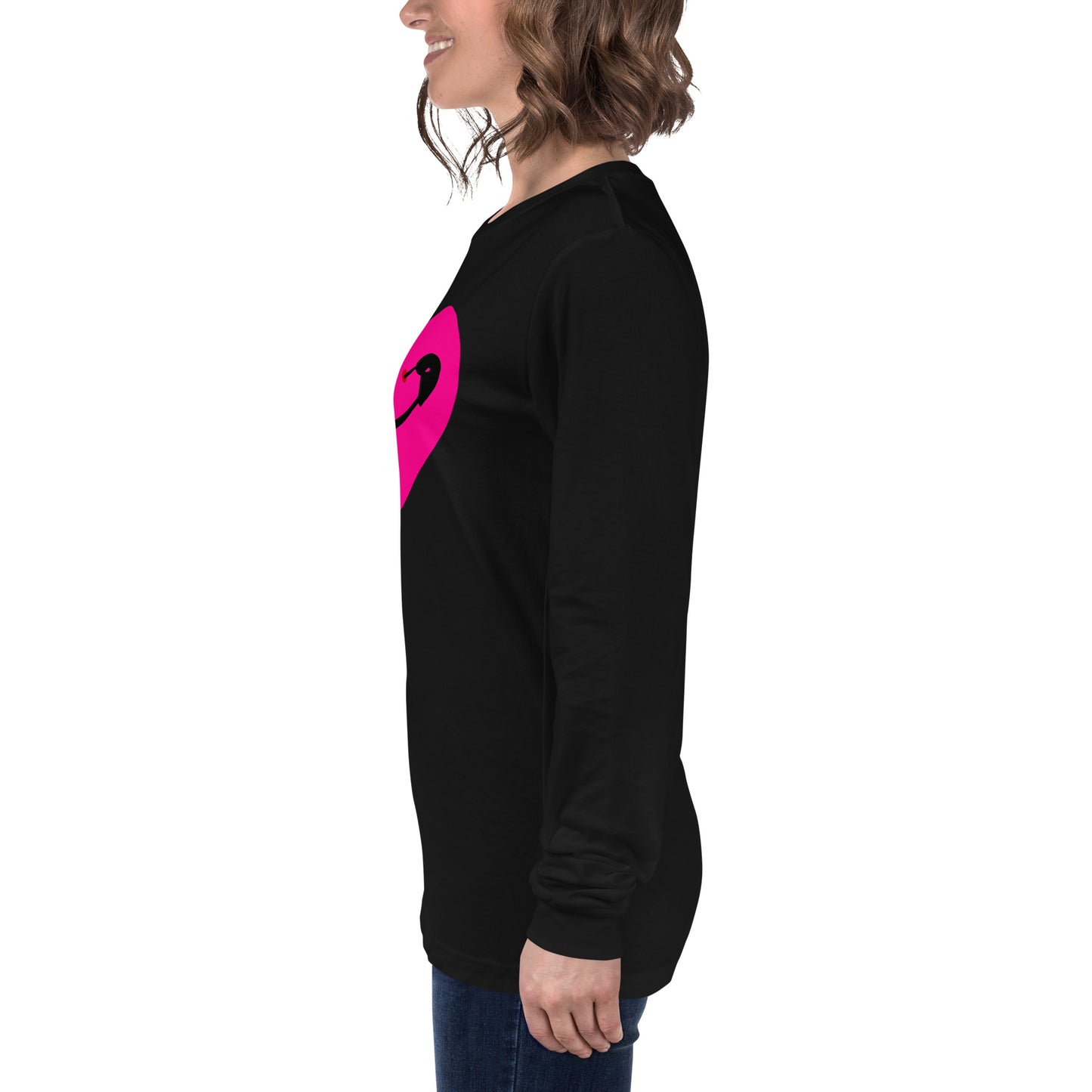 PINNED HEART UNISEX LONG SLEEVE TEE