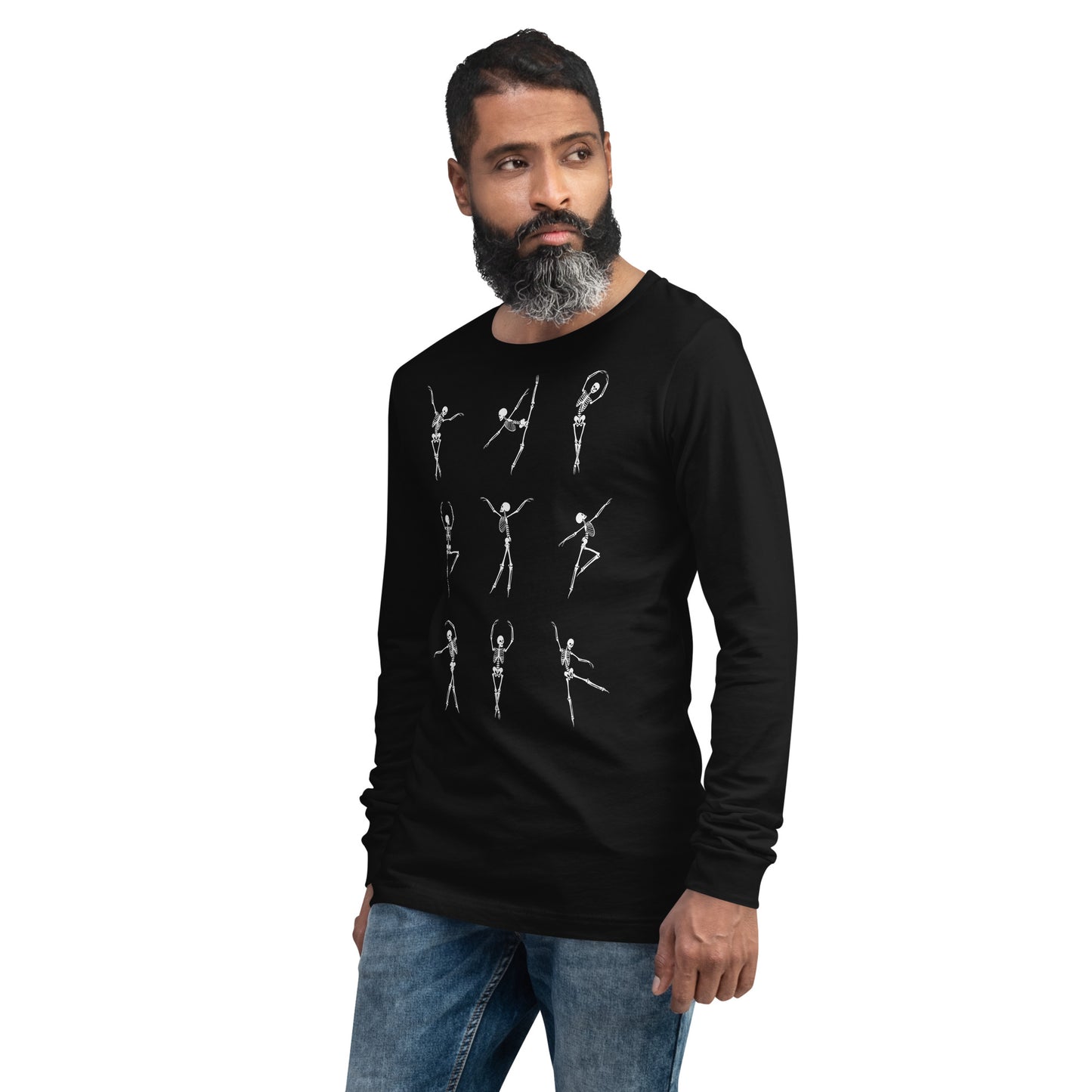DANCING SKELETONS LONG SLEEVE TEE