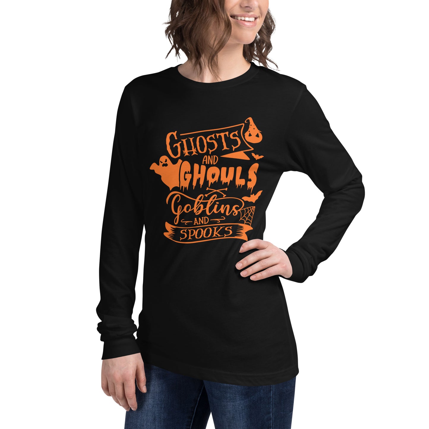GHOSTS & GHOULS UNISEX LONG SLEEVE TEE