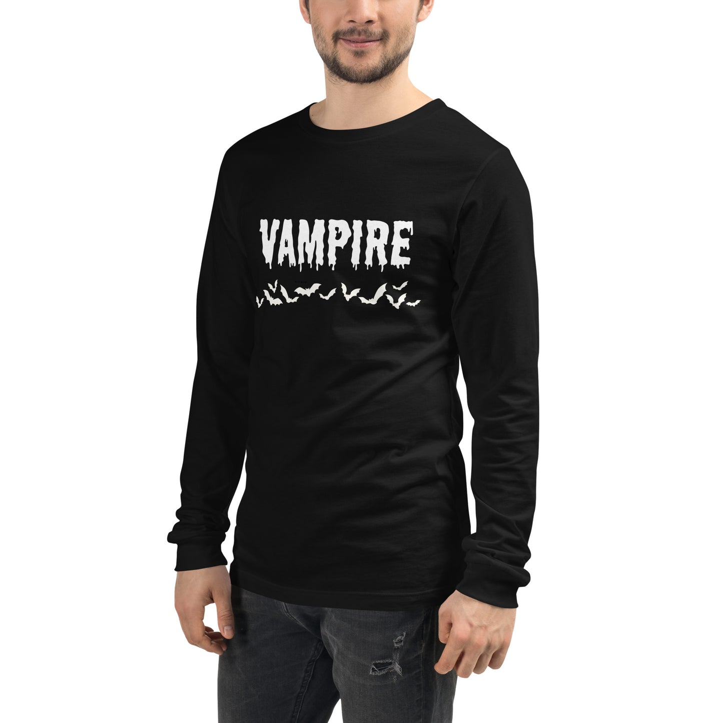 VAMPIRE (WHITE) UNISEX LONG SLEEVE TEE
