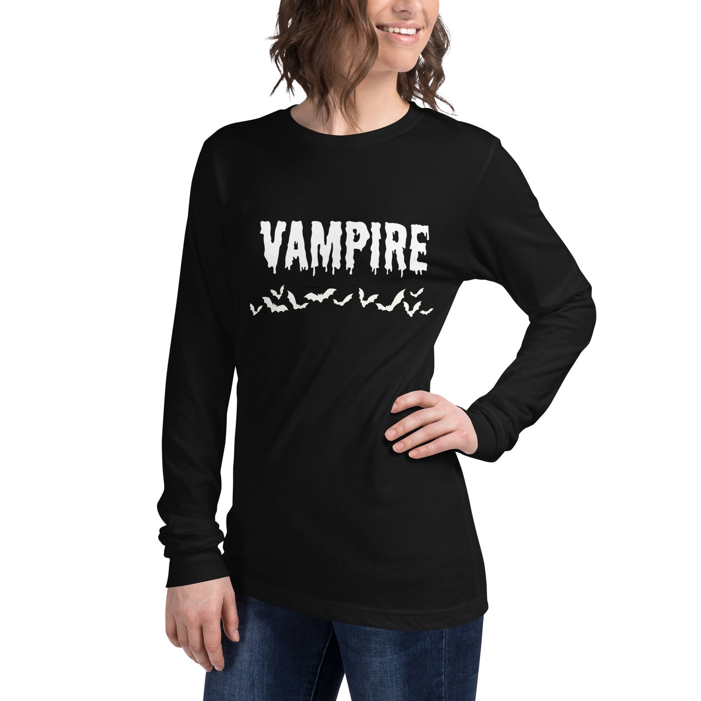 VAMPIRE (WHITE) UNISEX LONG SLEEVE TEE