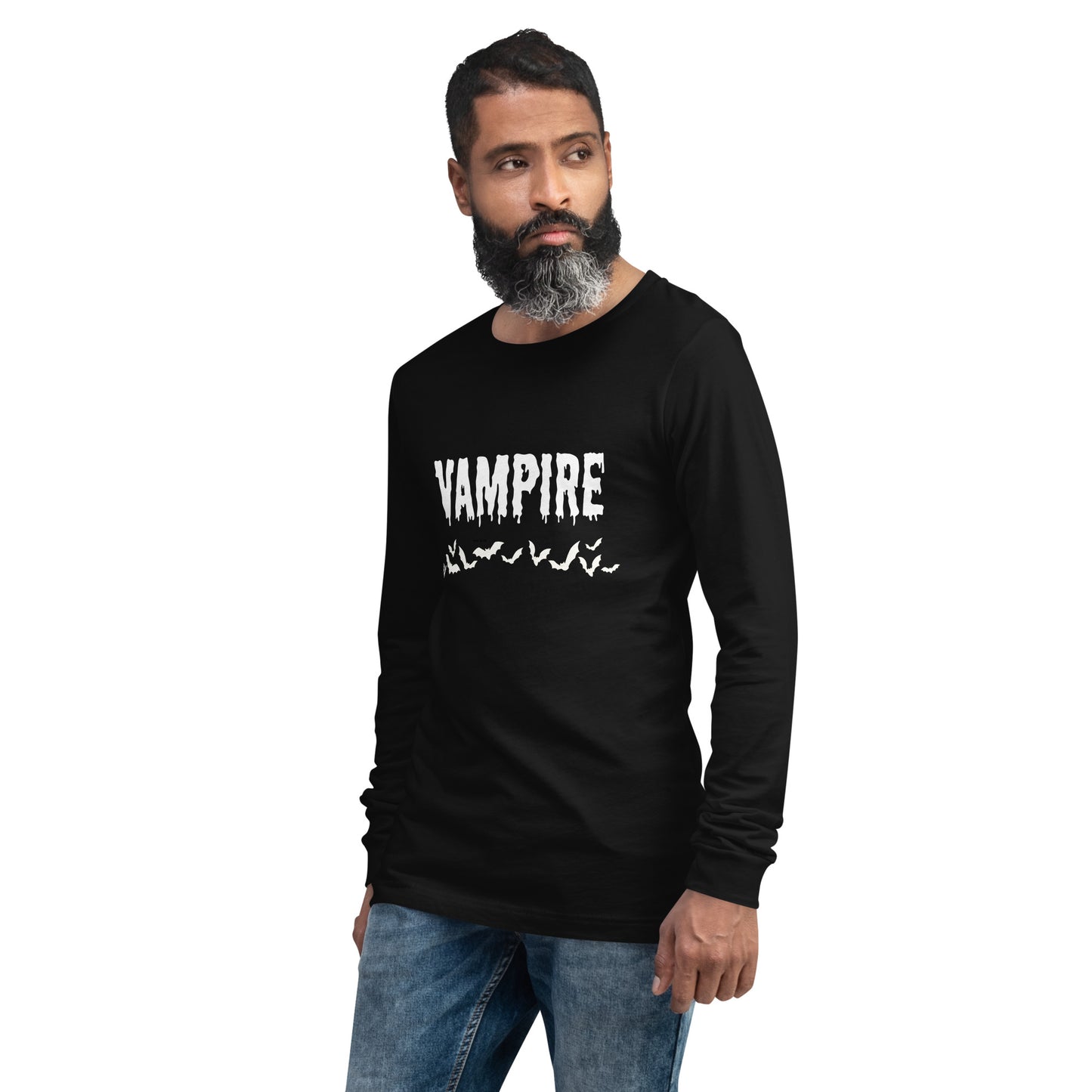 VAMPIRE (WHITE) UNISEX LONG SLEEVE TEE