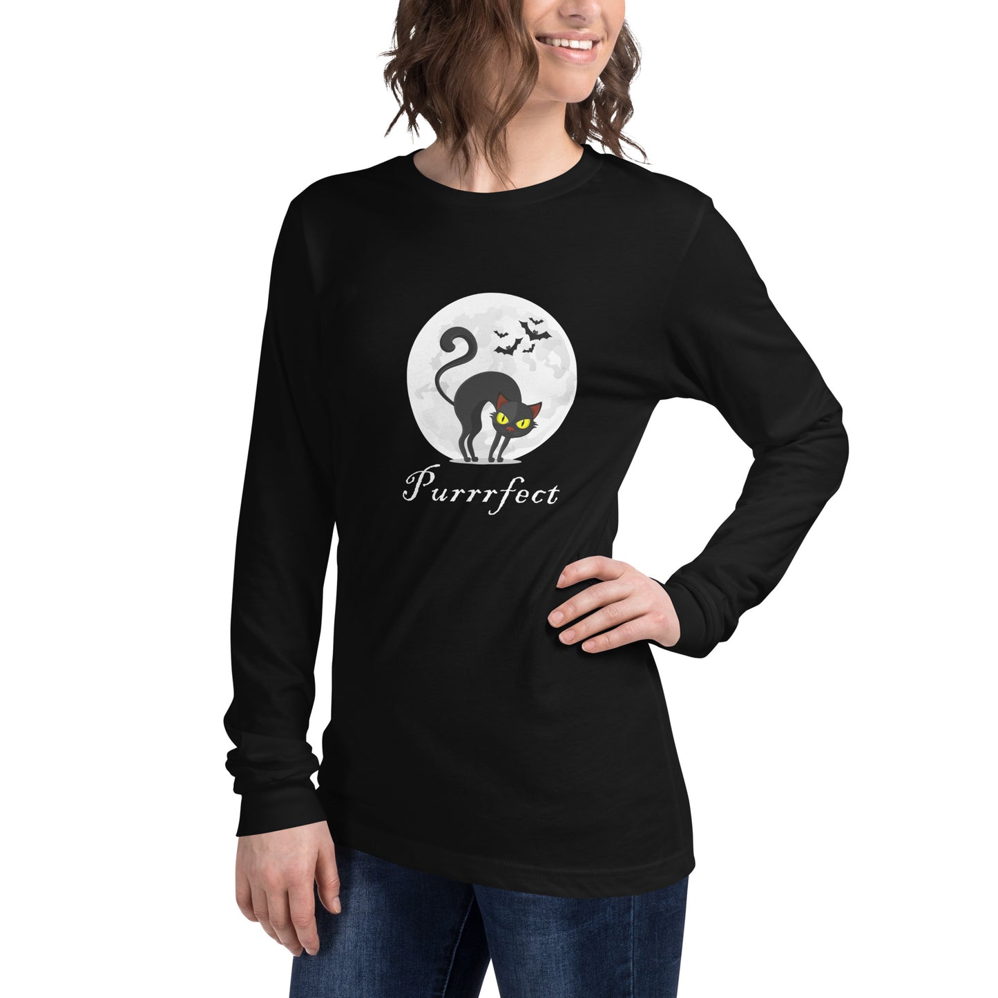 PURRRFECT UNISEX LONG SLEEVE TEE