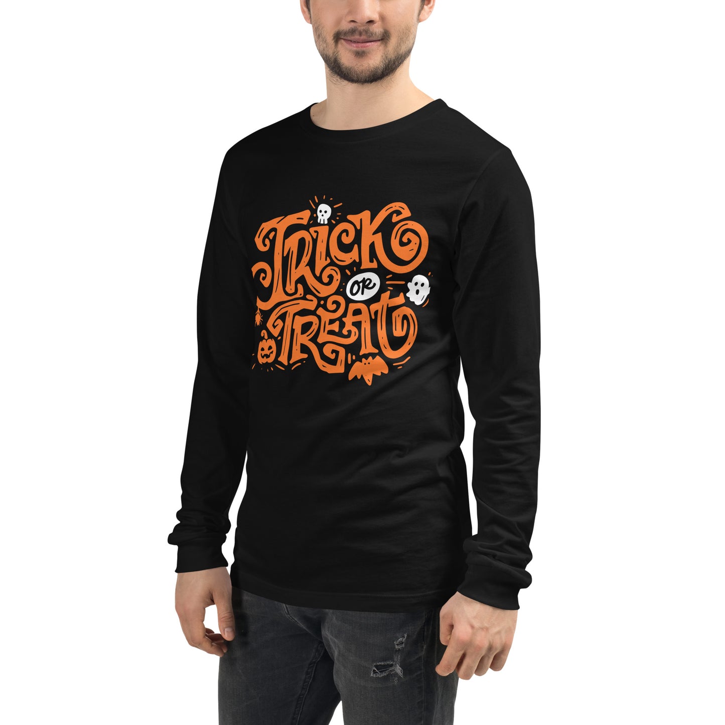 TRICK-OR-TREAT UNISEX LONG SLEEVE TEE