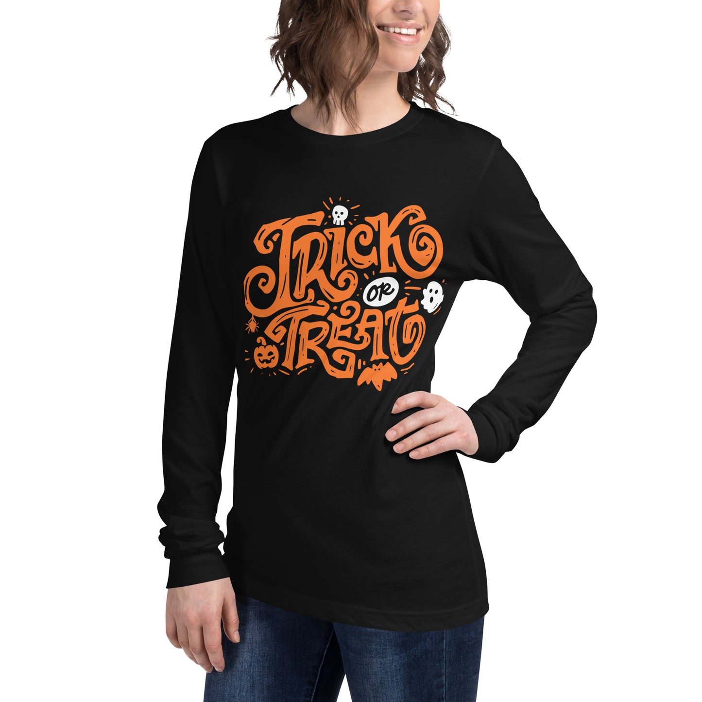 TRICK-OR-TREAT UNISEX LONG SLEEVE TEE
