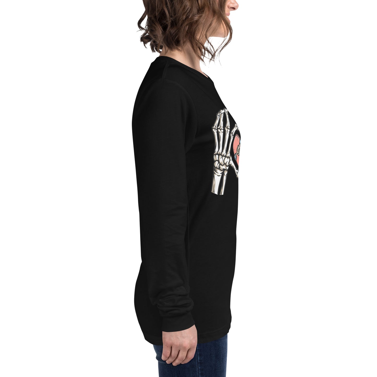 SKATEBOARD HEART UNISEX LONG SLEEVE TEE