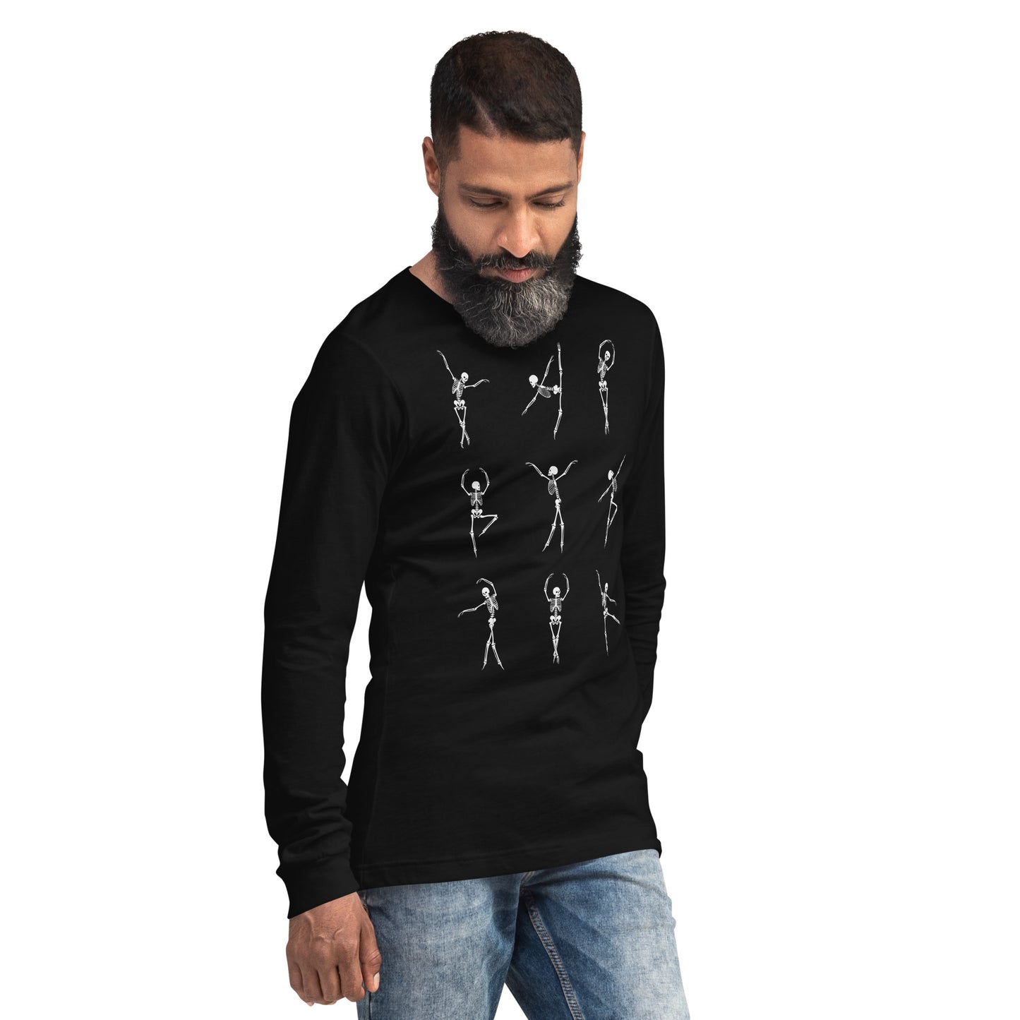 DANCING SKELETONS LONG SLEEVE TEE