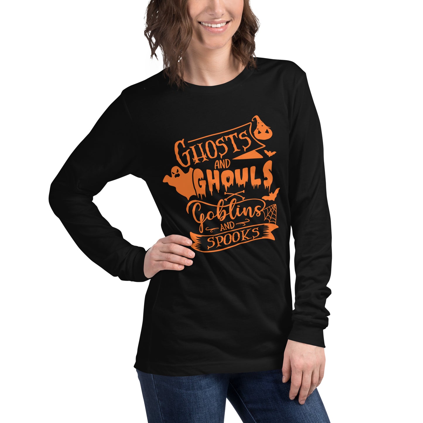 GHOSTS & GHOULS UNISEX LONG SLEEVE TEE