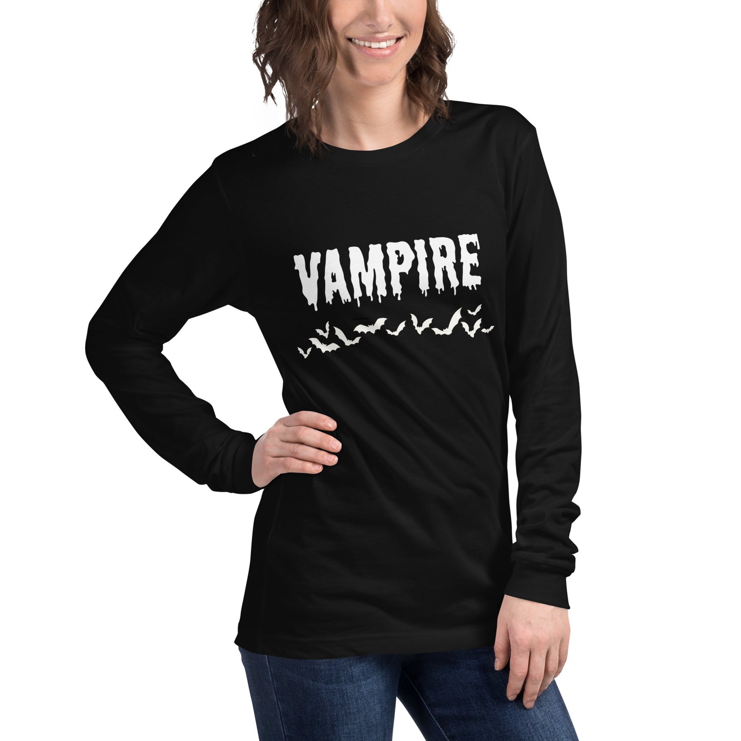 VAMPIRE (WHITE) UNISEX LONG SLEEVE TEE
