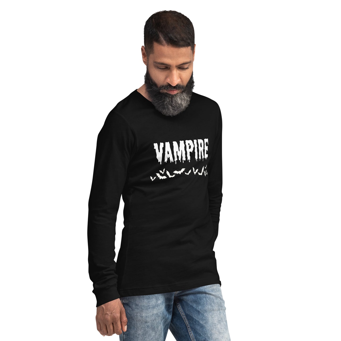 VAMPIRE (WHITE) UNISEX LONG SLEEVE TEE