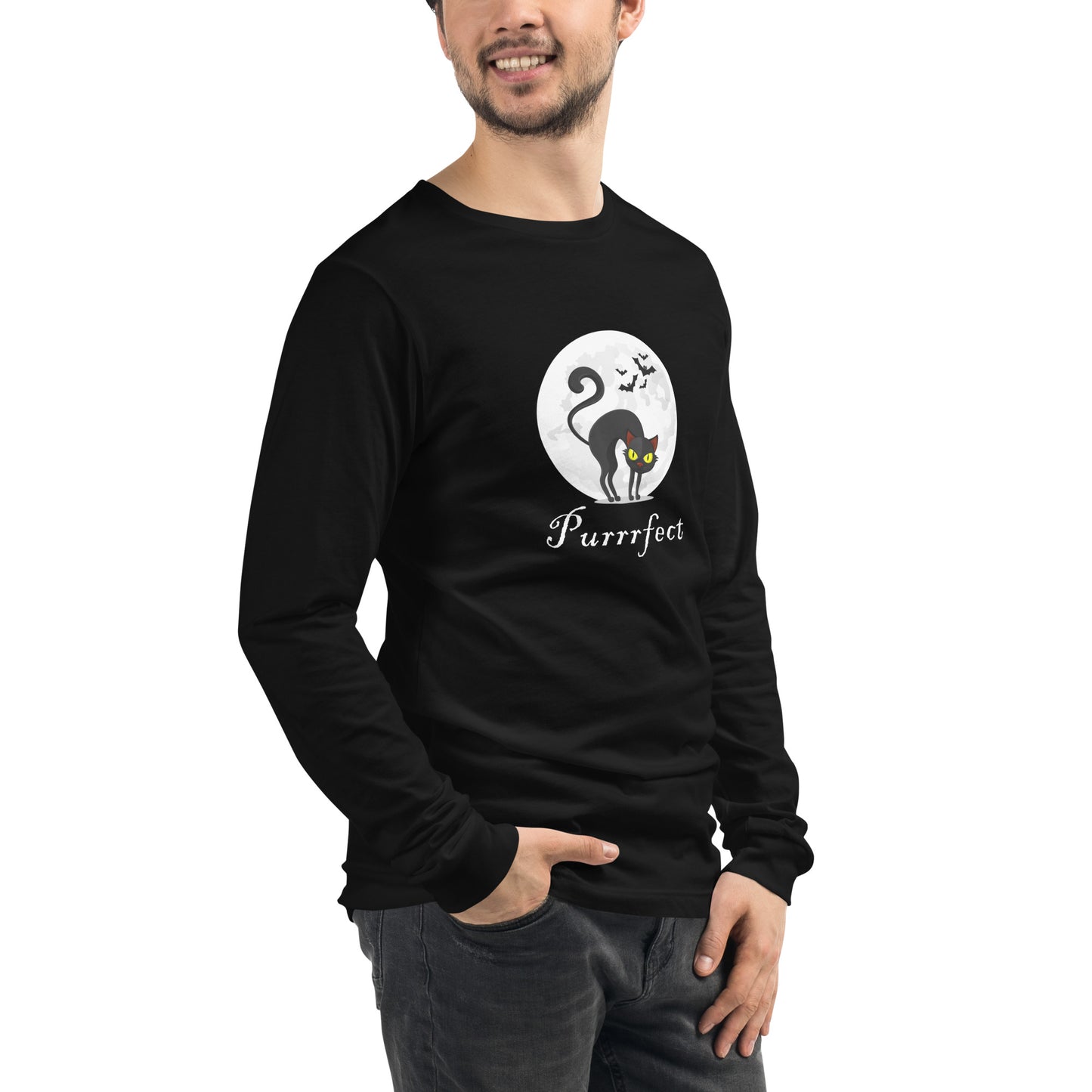 PURRRFECT UNISEX LONG SLEEVE TEE