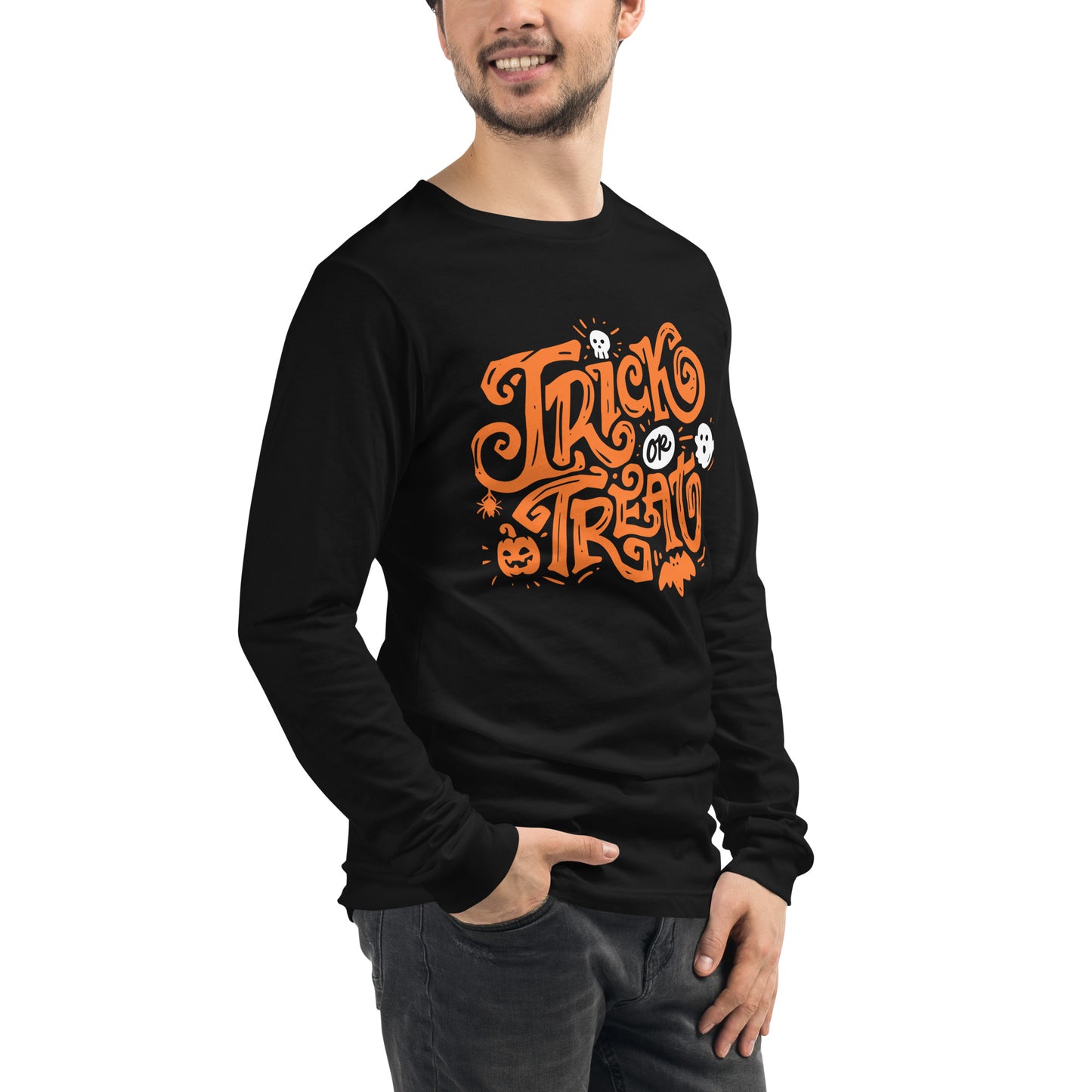 TRICK-OR-TREAT UNISEX LONG SLEEVE TEE