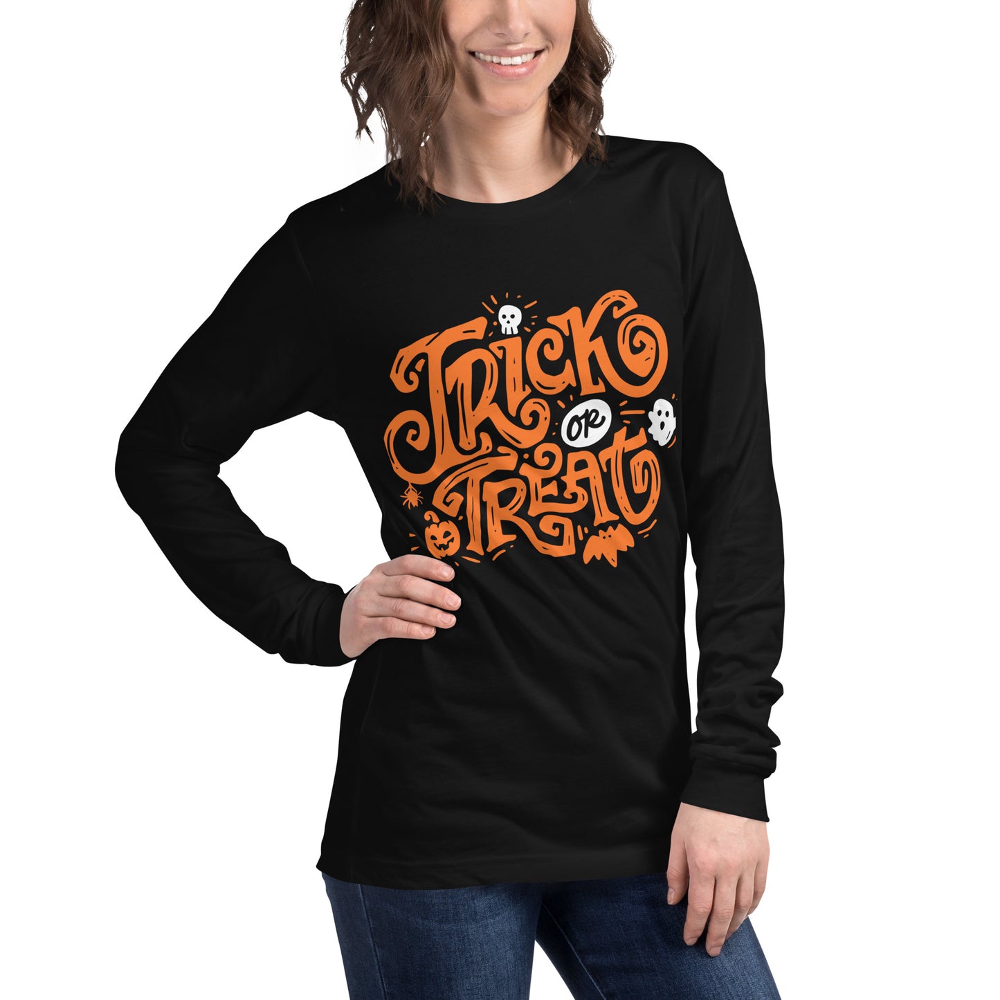 TRICK-OR-TREAT UNISEX LONG SLEEVE TEE