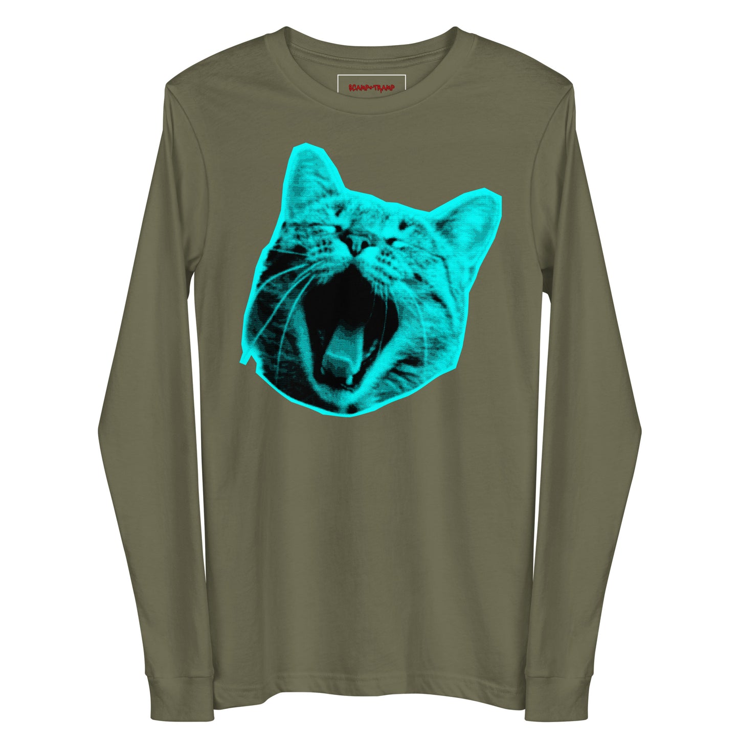 ELECTRIC BLUE CAT LONG SLEEVE TEE