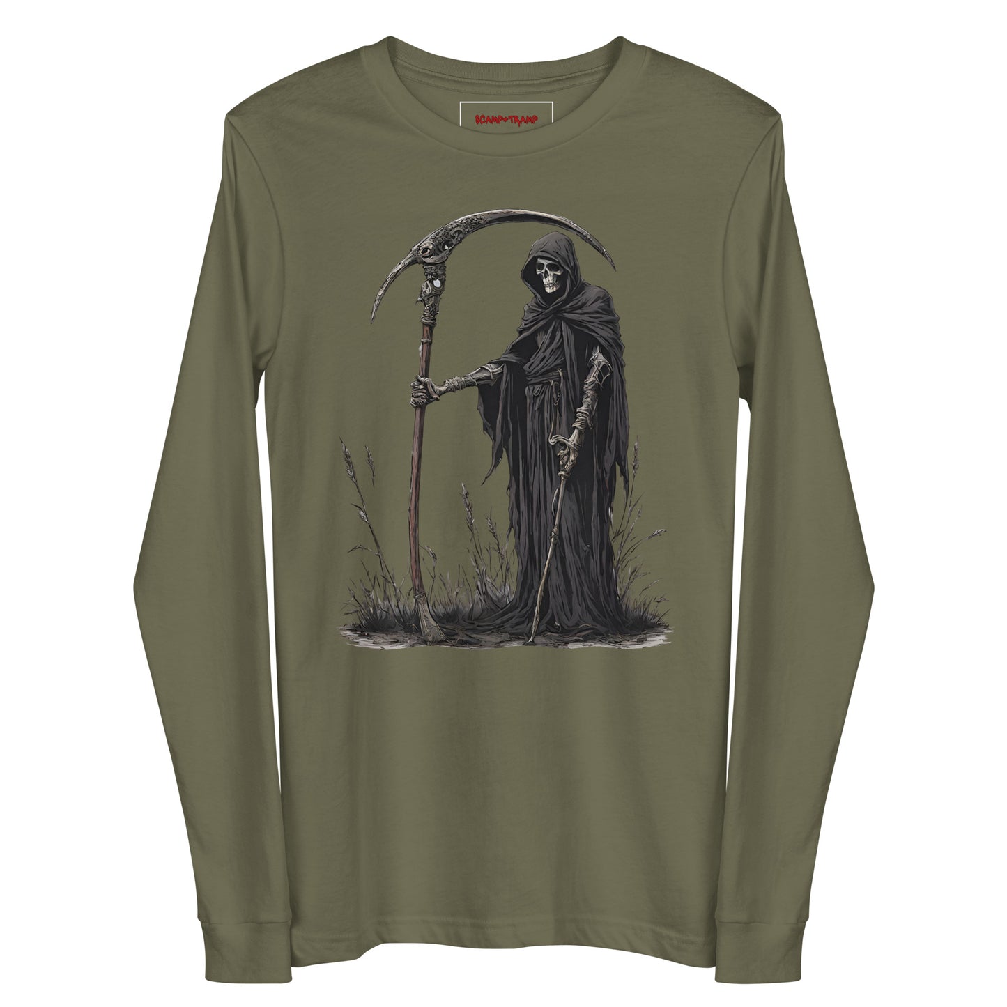 DEATH COMES UNISEX LONG SLEEVE TEE