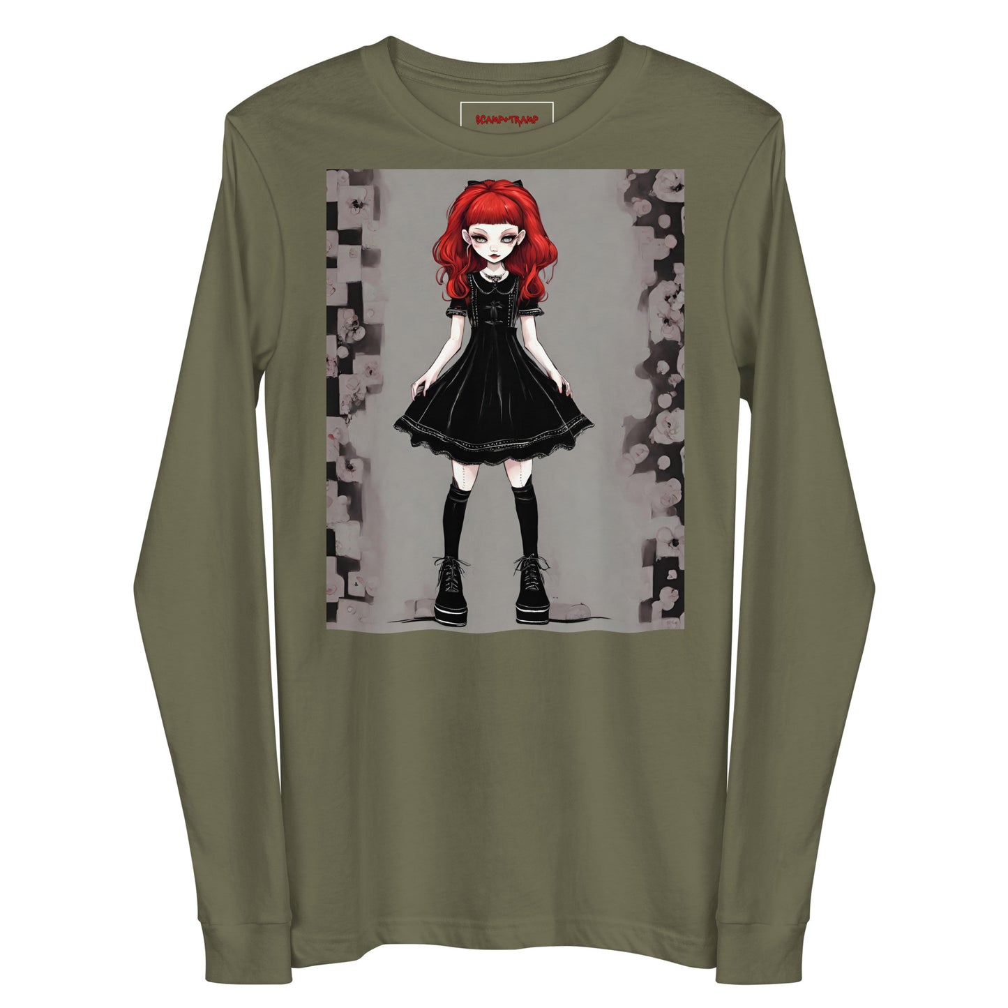 GOTH RED UNISEX LONG SLEEVE TEE