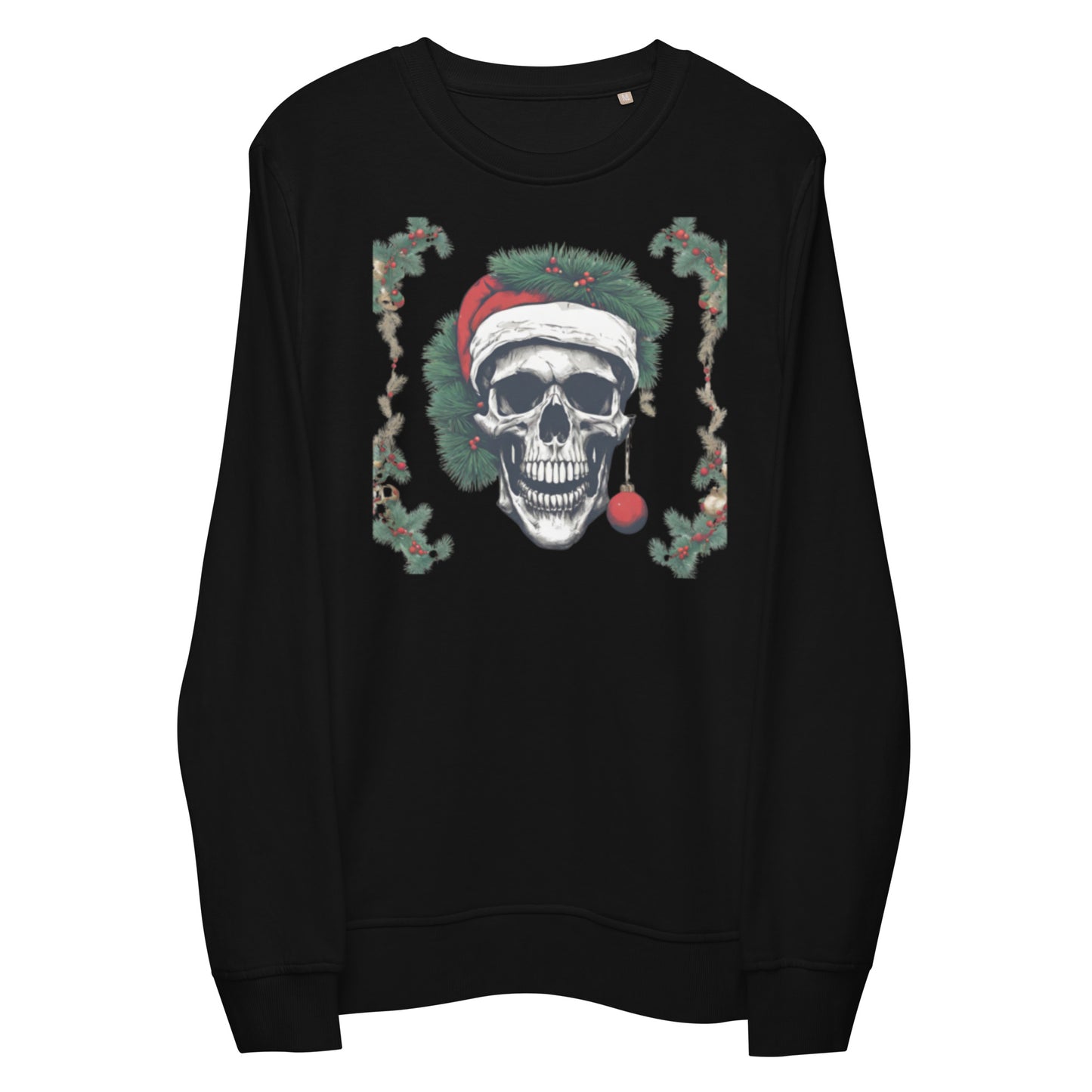 SANTA WREATH UGLY CHRISTMAS SWEATSHIRT