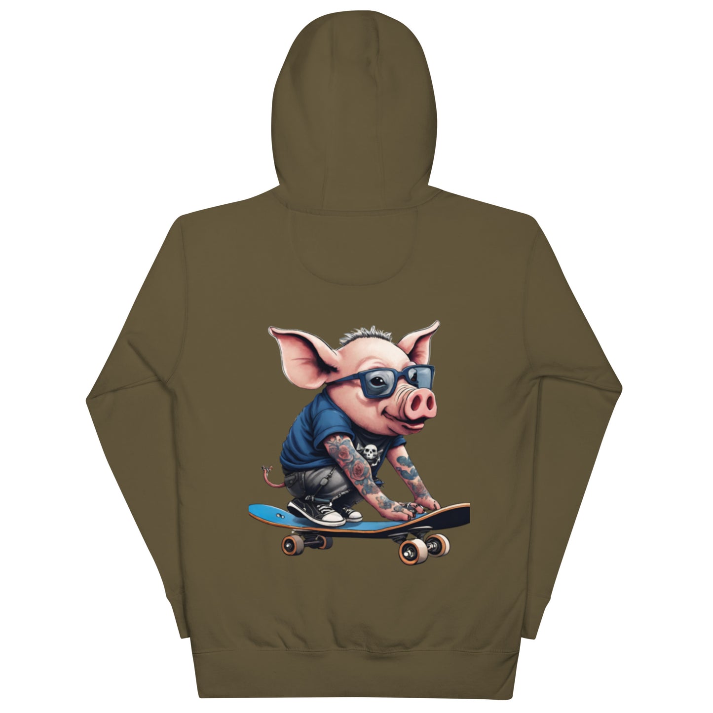 SKATER PUNK PIG HOODIE