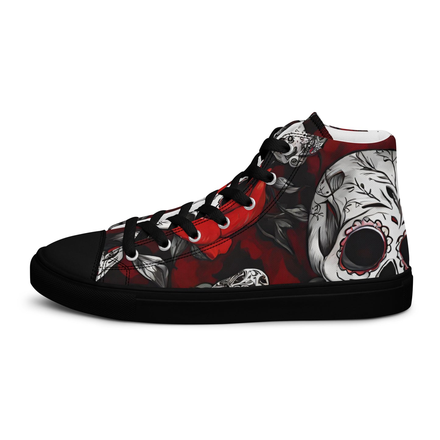 WOMEN'S DAY OF THE DEAD HIGH TOP CANVAS SHOES