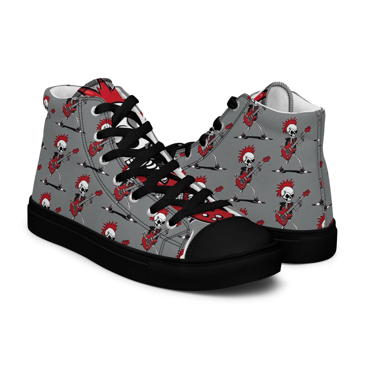 WOMEN'S RED'S GUITAR HIGH TOP CANVAS SHOES