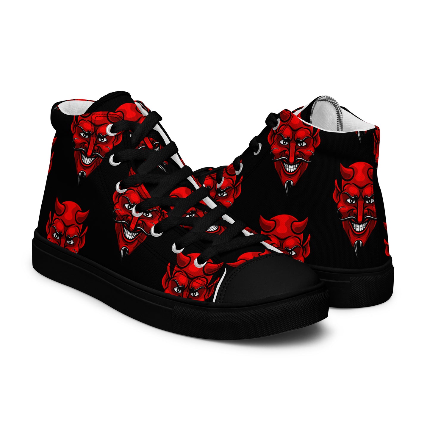 WOMEN'S RED DEVIL HIGH TOP CANVAS SHOES