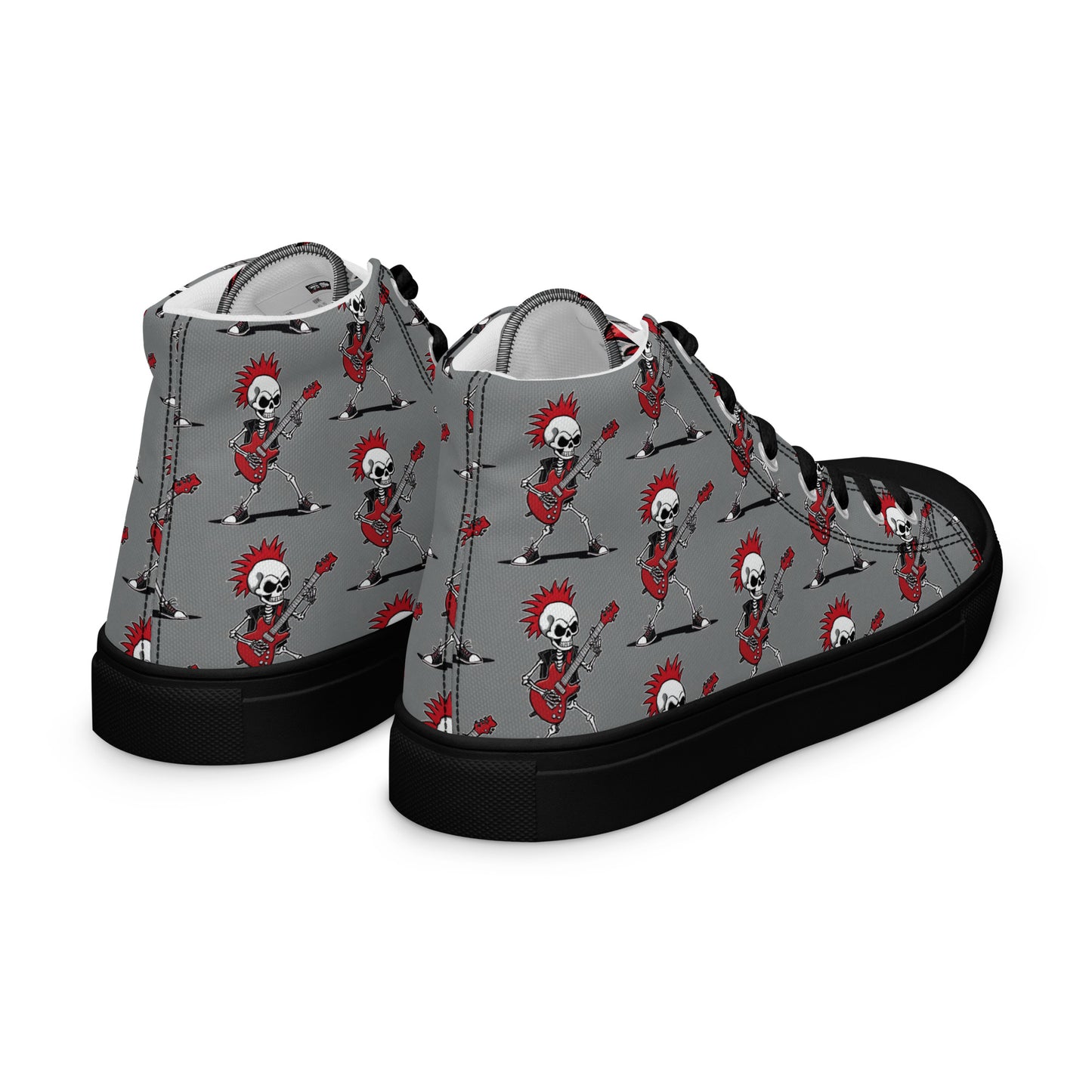 WOMEN'S RED'S GUITAR HIGH TOP CANVAS SHOES