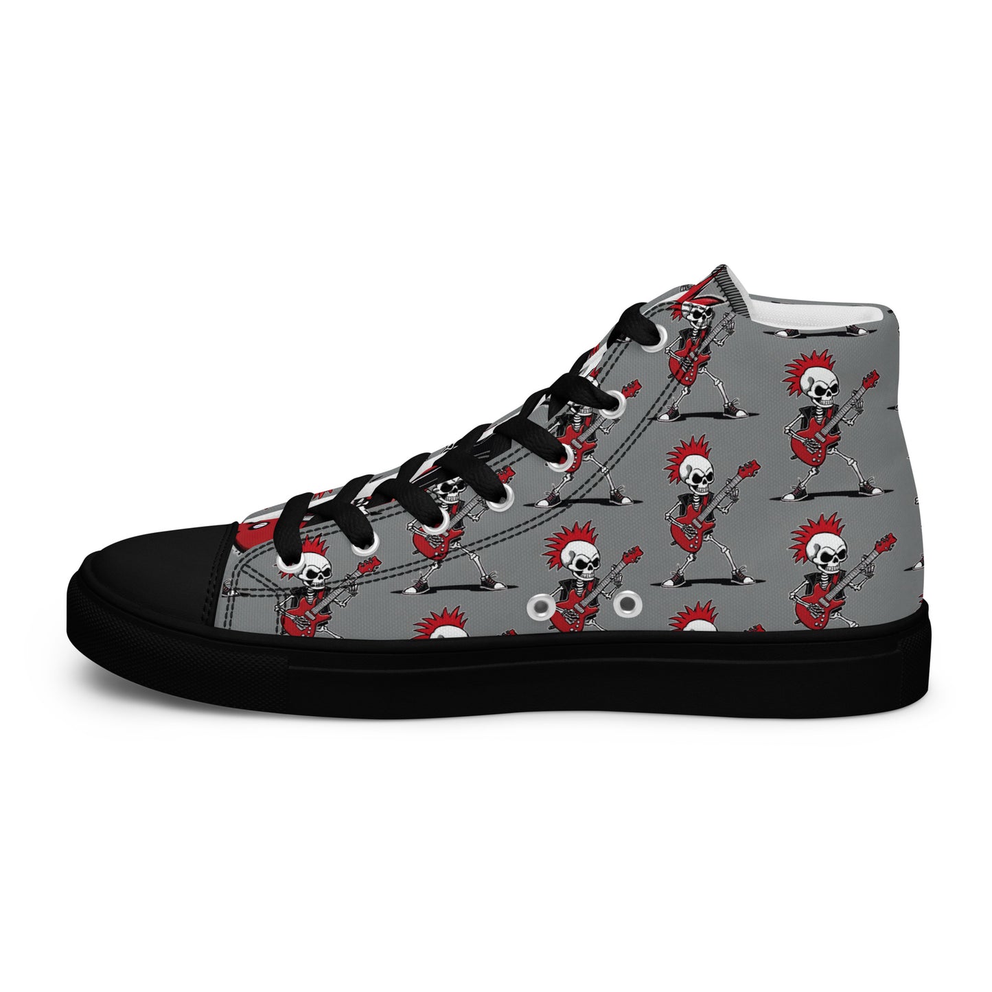 WOMEN'S RED'S GUITAR HIGH TOP CANVAS SHOES