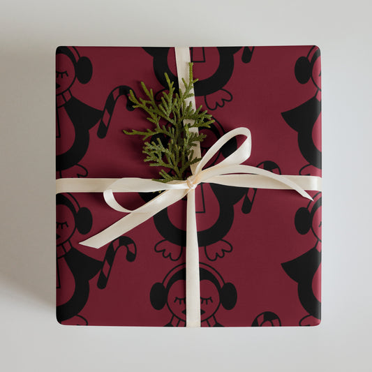 CHRISTMAS PENGUIN PREMIUM WRAPPING PAPER SHEETS