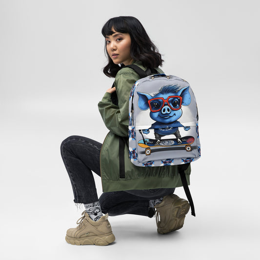 BLUE PIG BACKPACK